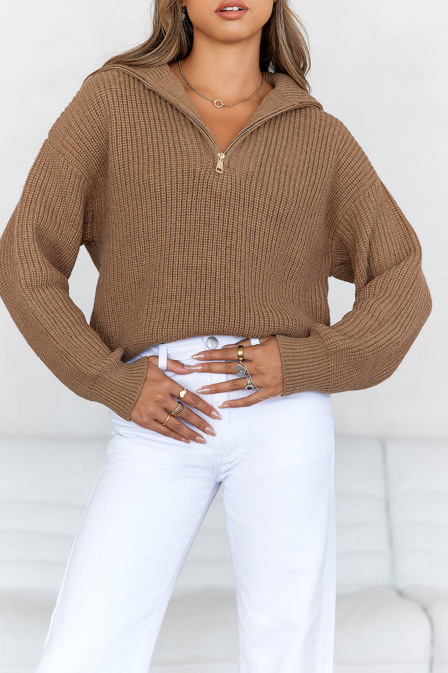 Half-Zip Strickpullover Snowfall