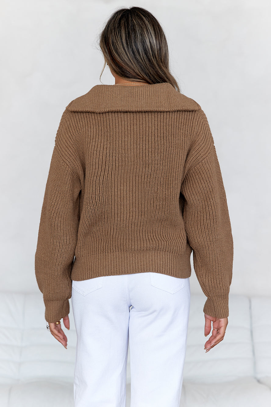 Half-Zip Strickpullover Snowfall