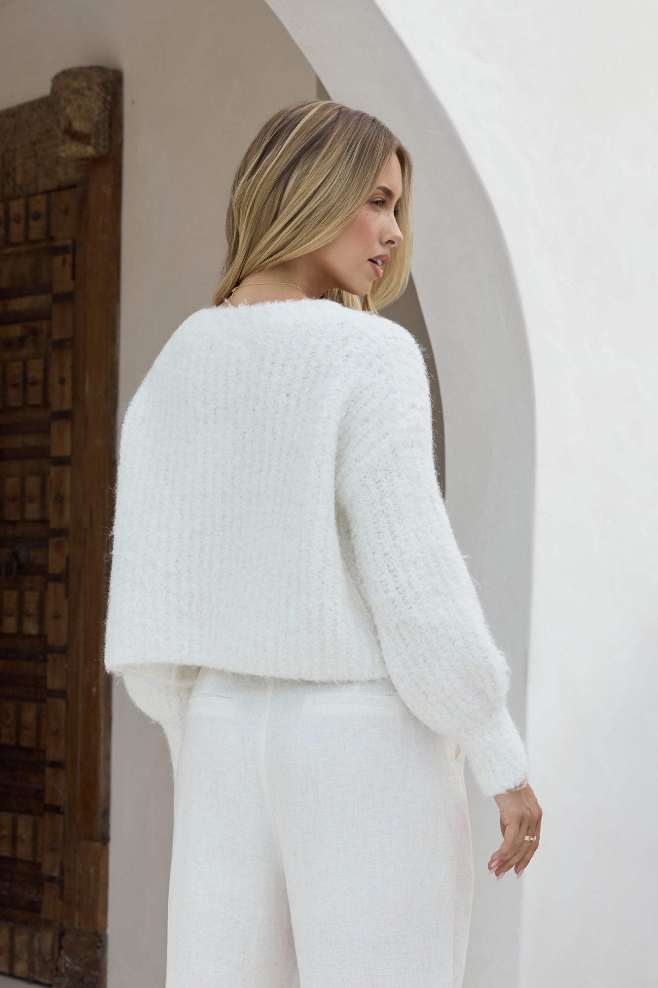 Ice Queen Flauschige Strickjacke