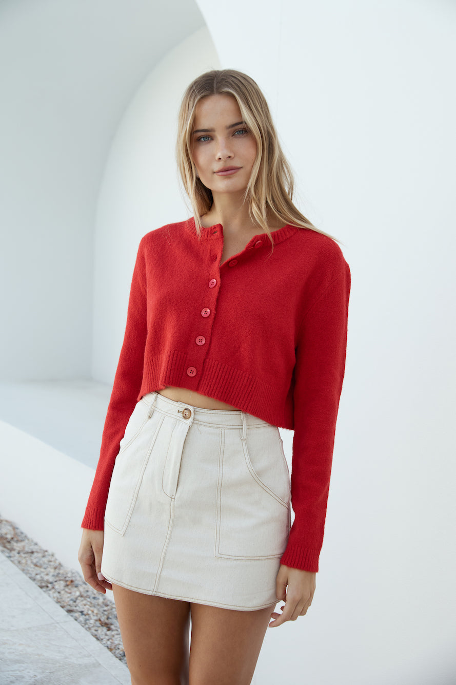 Vesper Langarm-Strickjacke