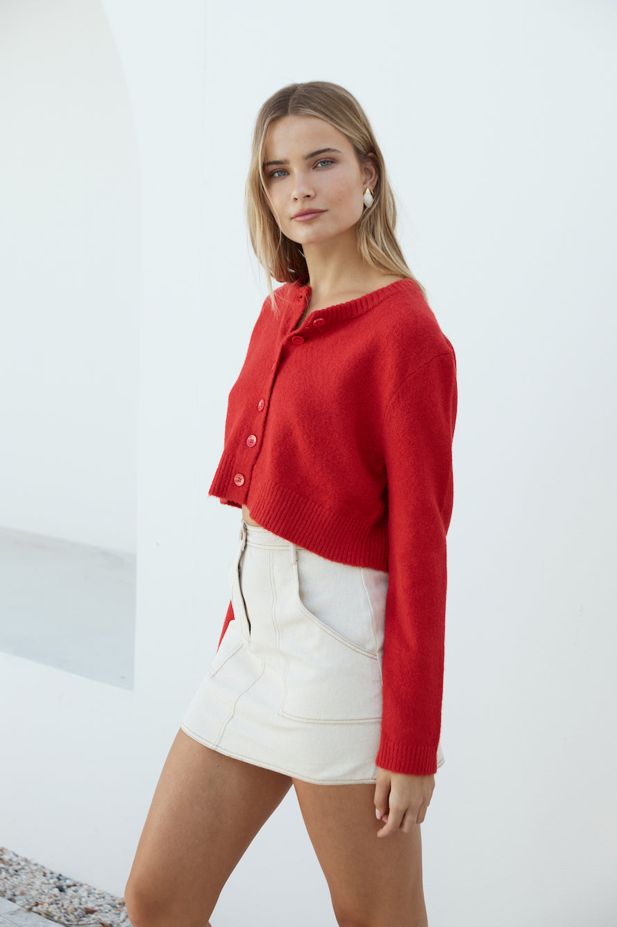 Vesper Langarm-Strickjacke