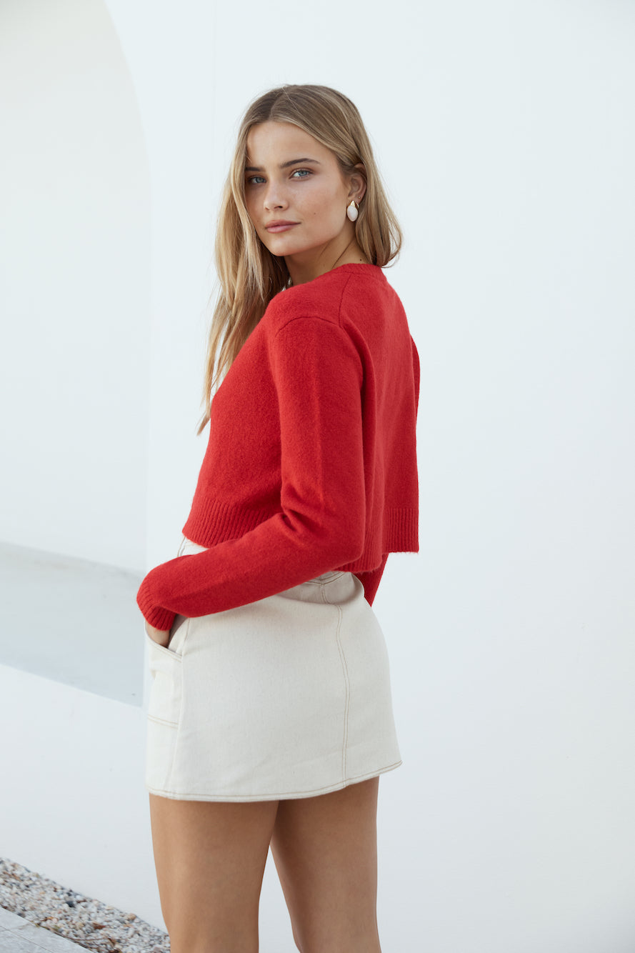 Vesper Langarm-Strickjacke