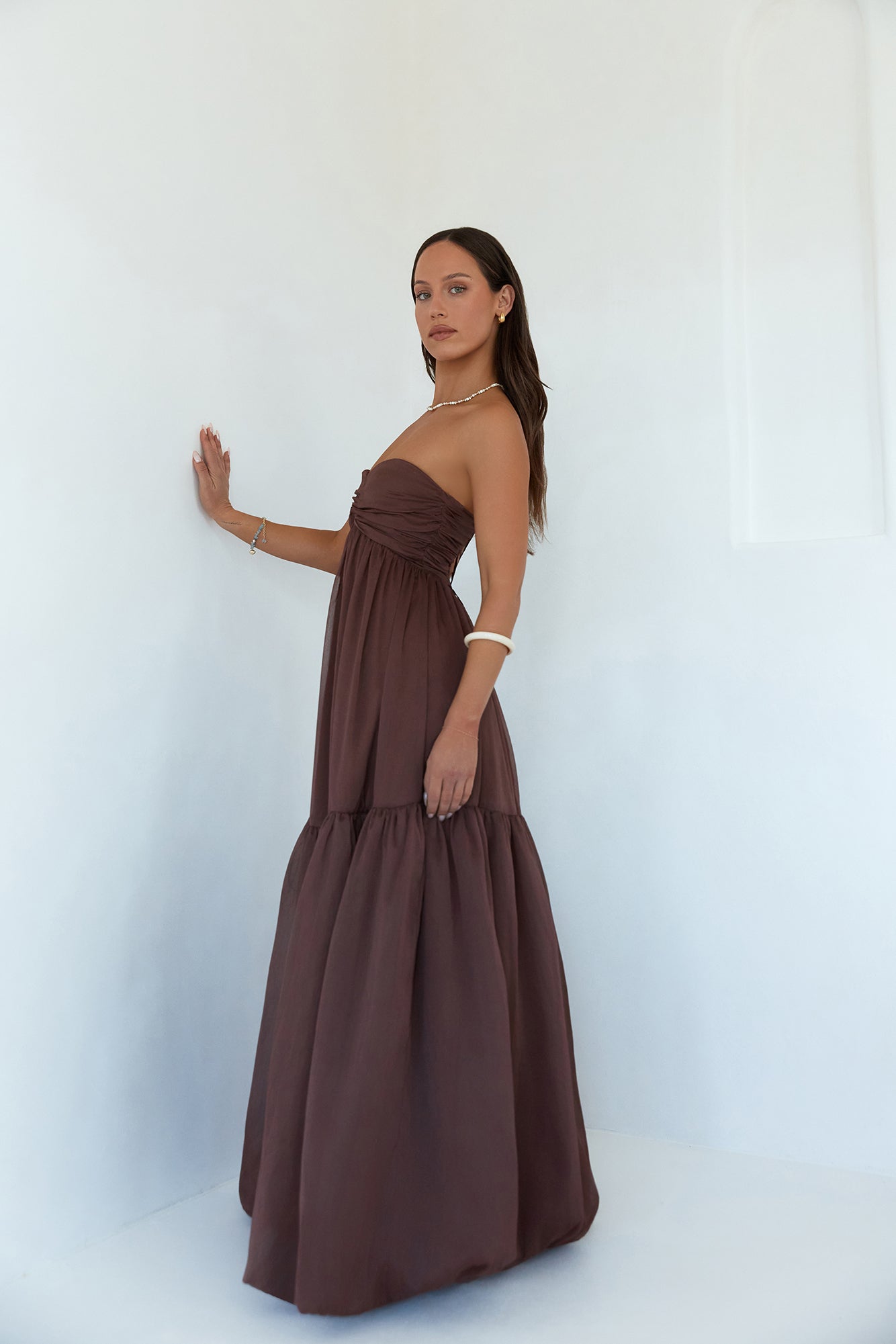 Unforgettable Style Trägerloses Maxi-Kleid