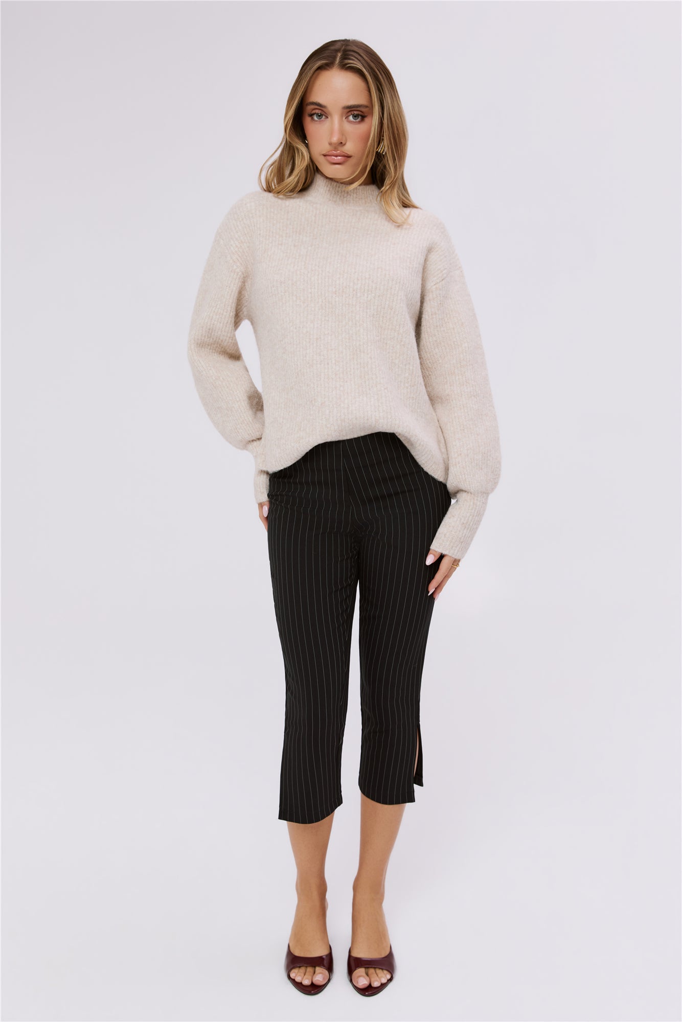 Flauschiger Strickpullover Alpine Affair