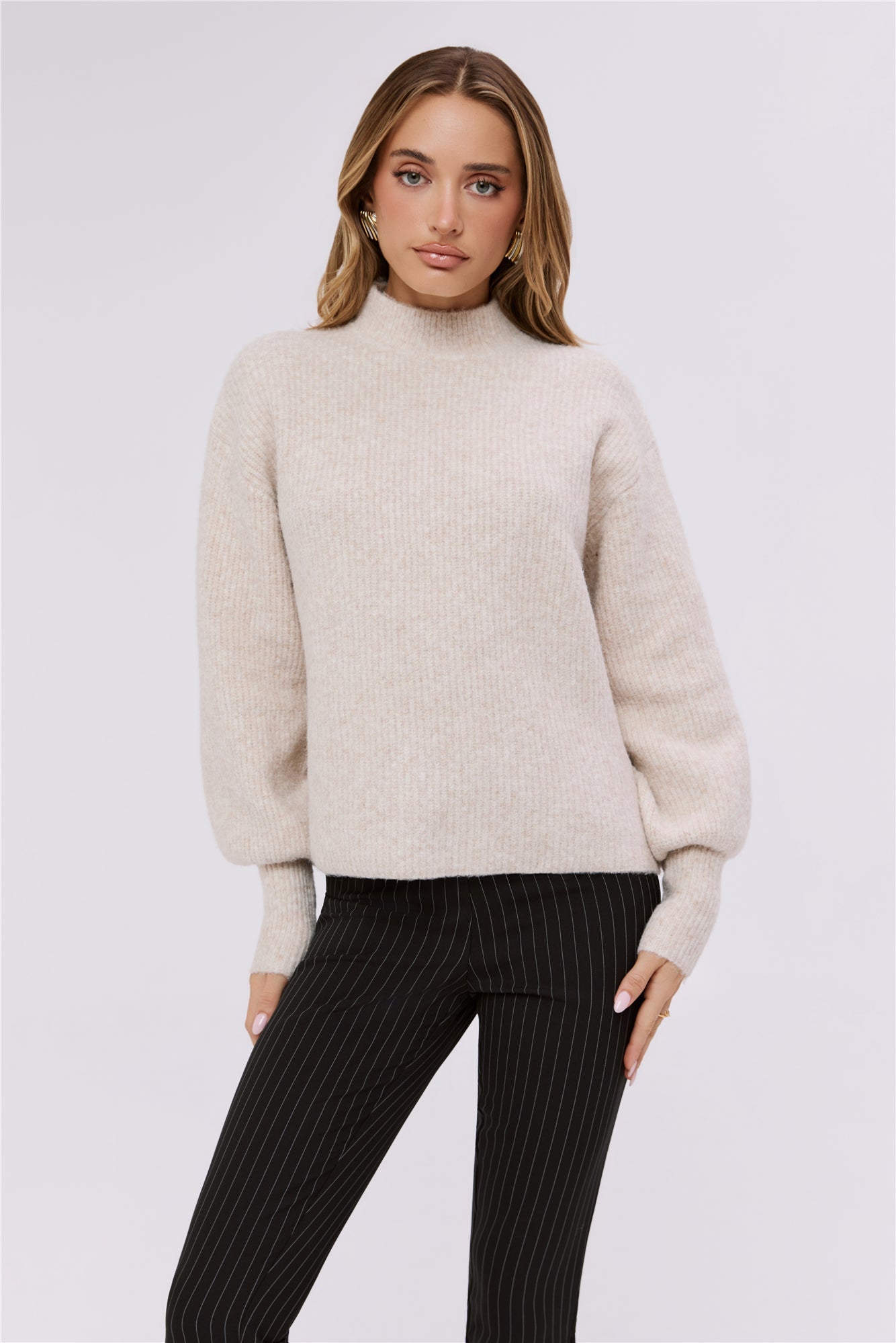 Flauschiger Strickpullover Alpine Affair