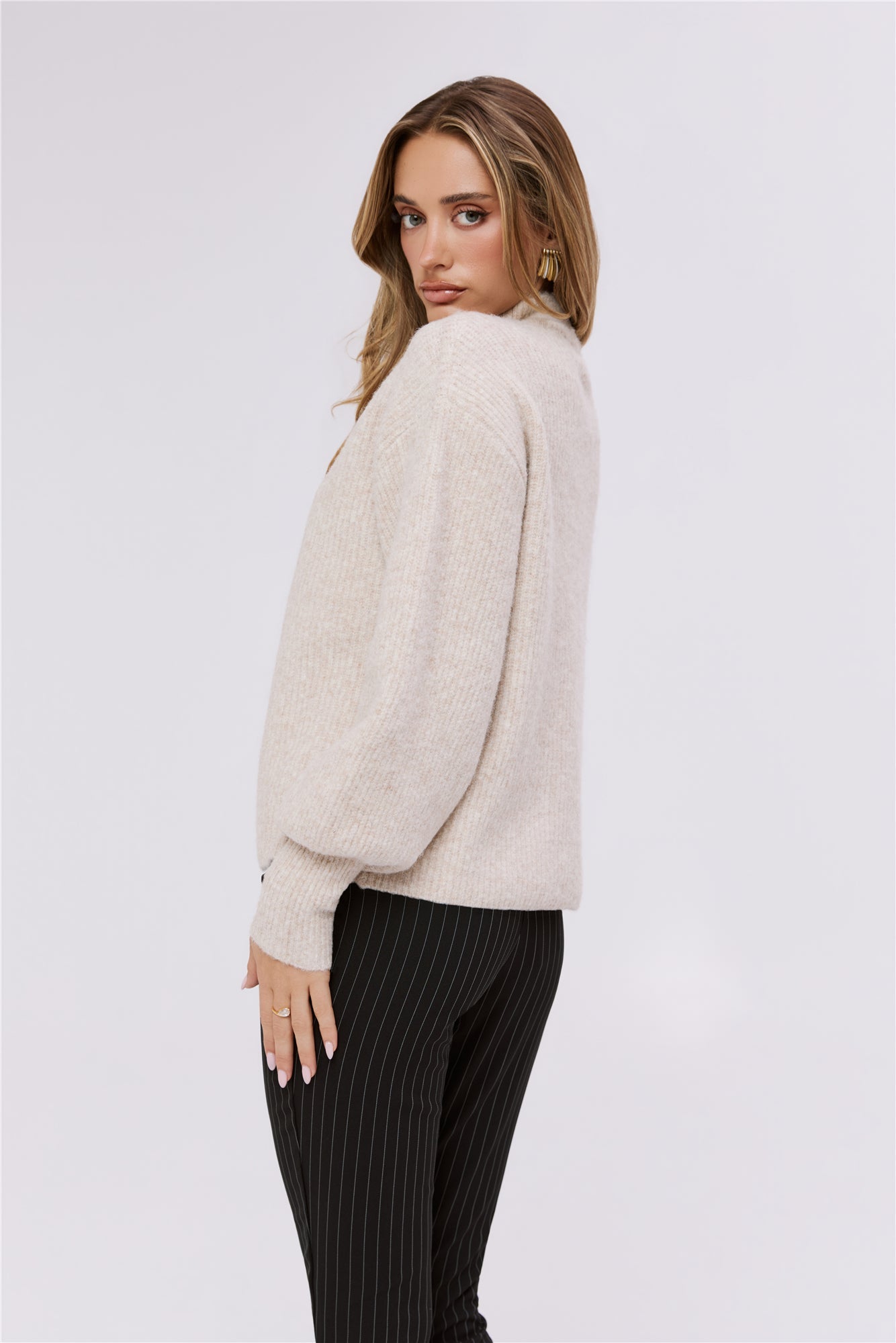 Flauschiger Strickpullover Alpine Affair