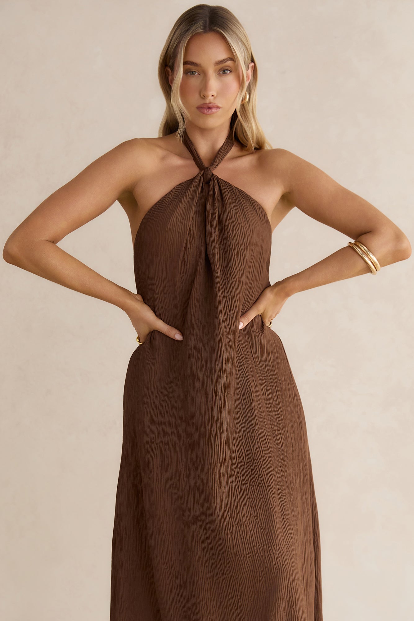 Isle Of Chic Neckholder-Maxikleid
