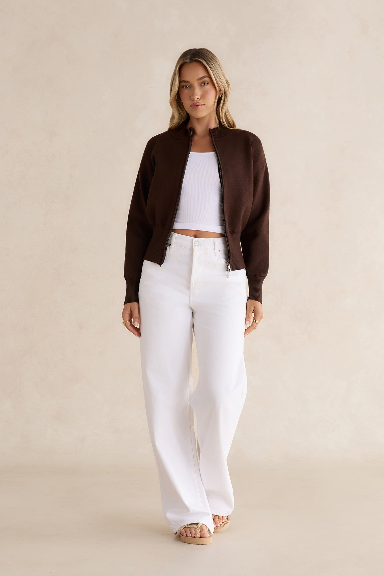 Morning Rituals Strickjacke mit Reißverschluss