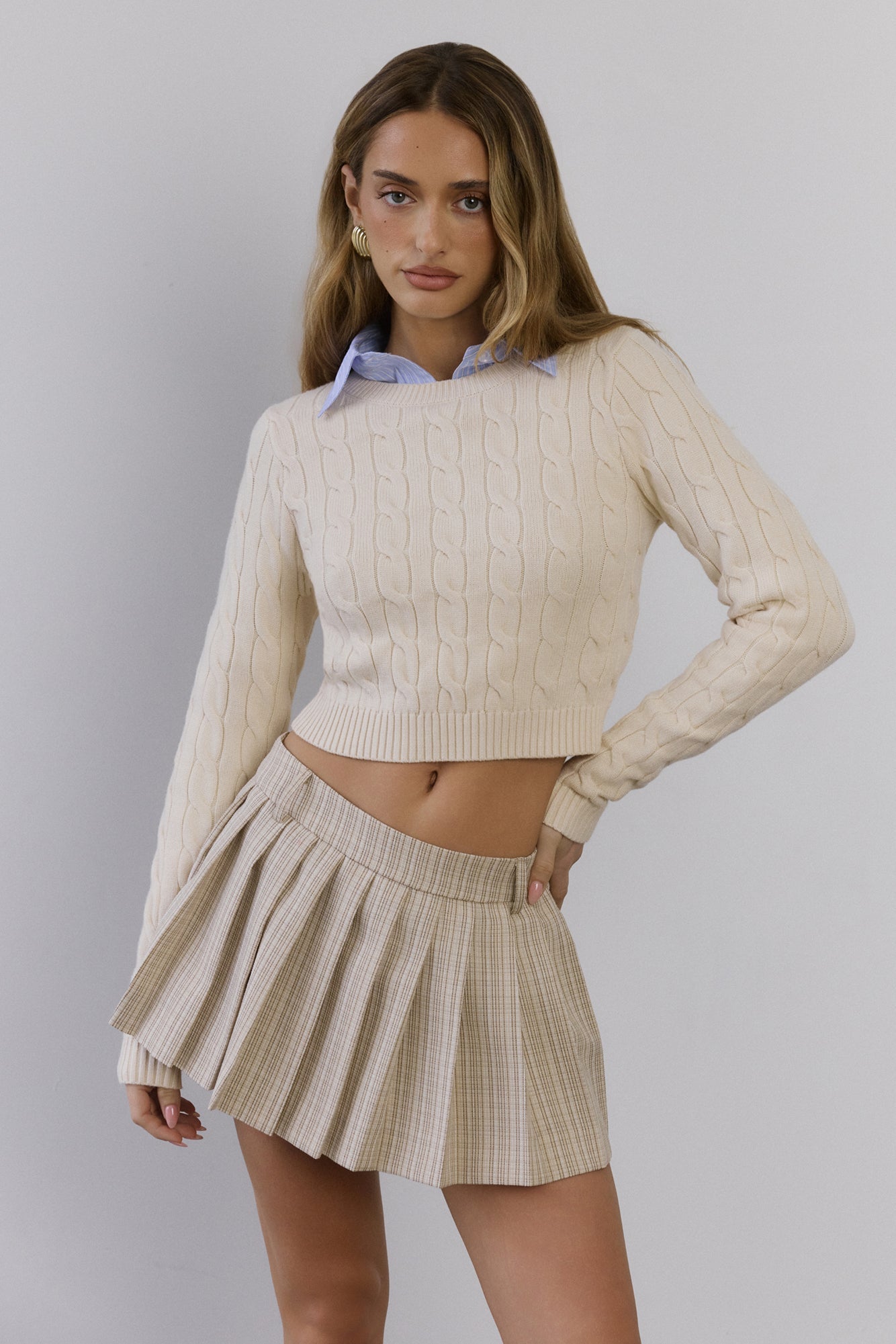 Strickpullover Zopfmuster  The Exclusive