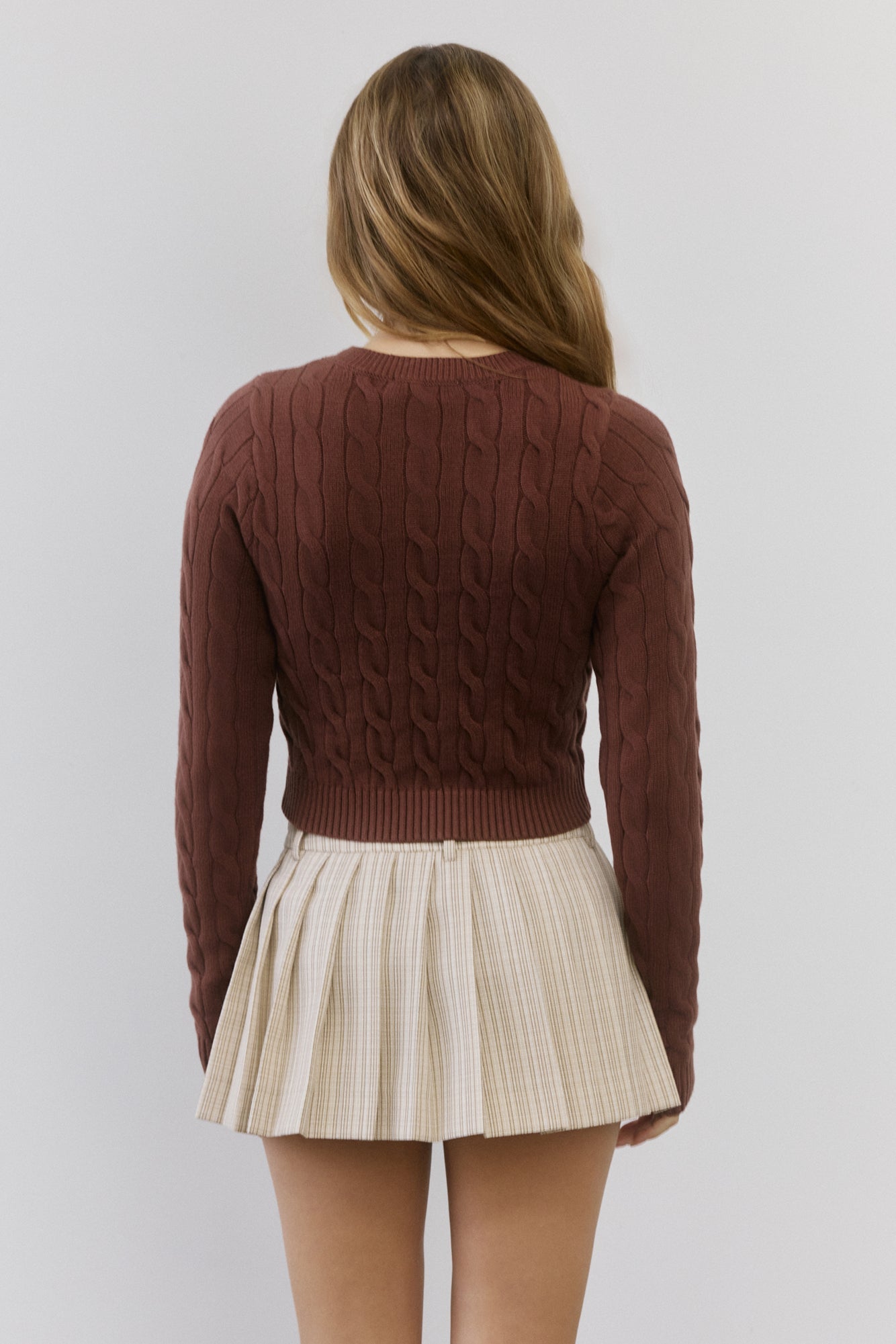 Strickpullover Zopfmuster  The Exclusive