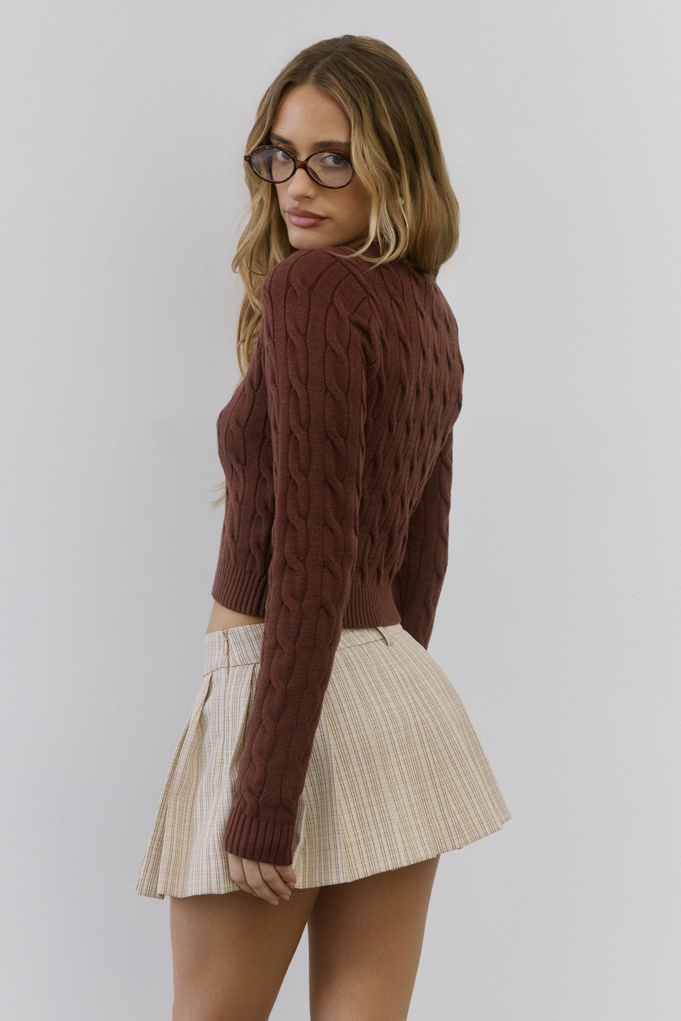 Strickpullover Zopfmuster  The Exclusive