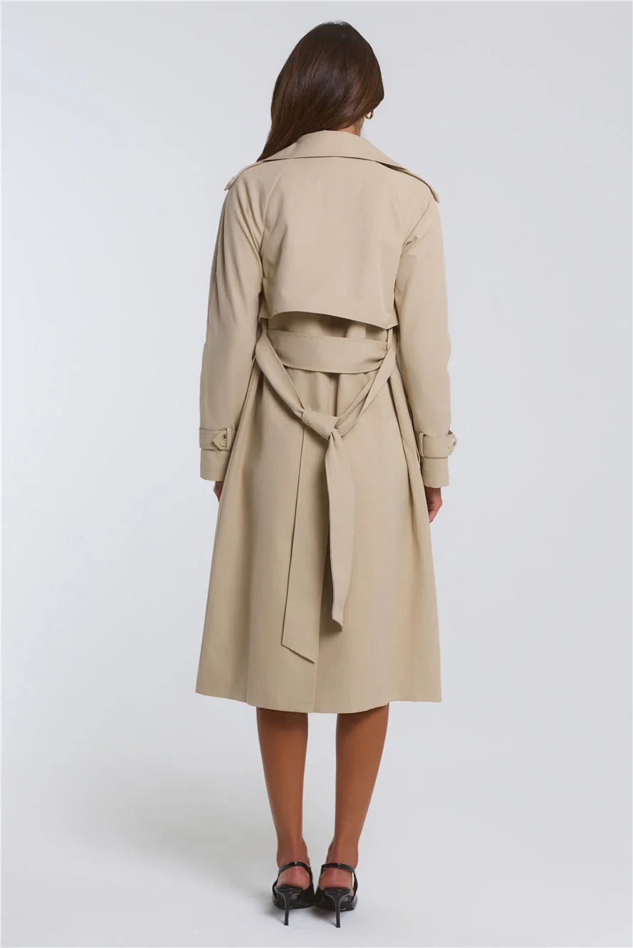 Trenchcoat mit Bindegürtel