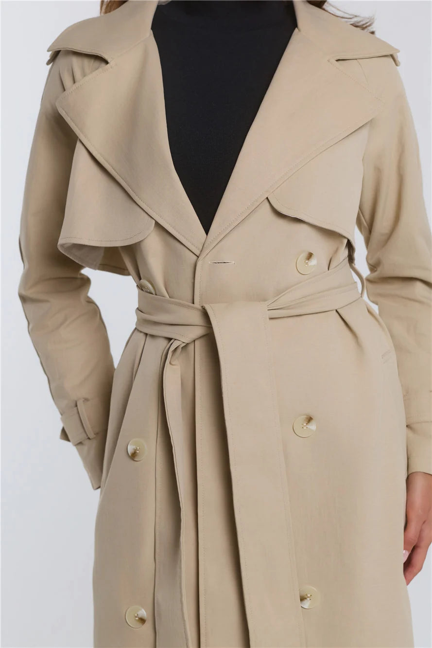 Trenchcoat mit Bindegürtel