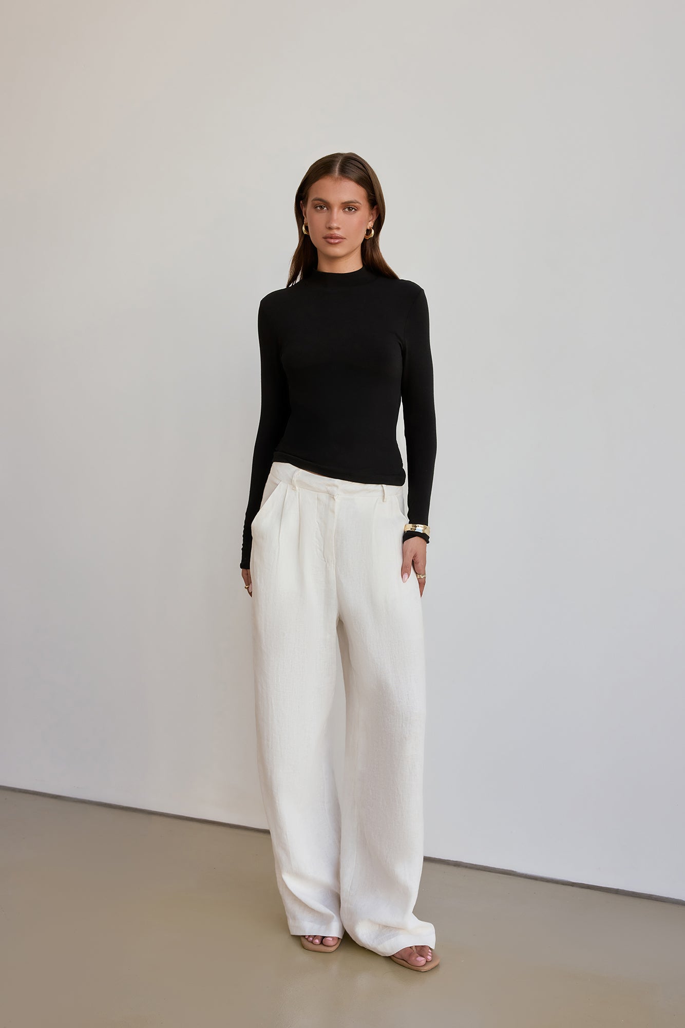 BASE Form Luxe Langarm-Stricktop