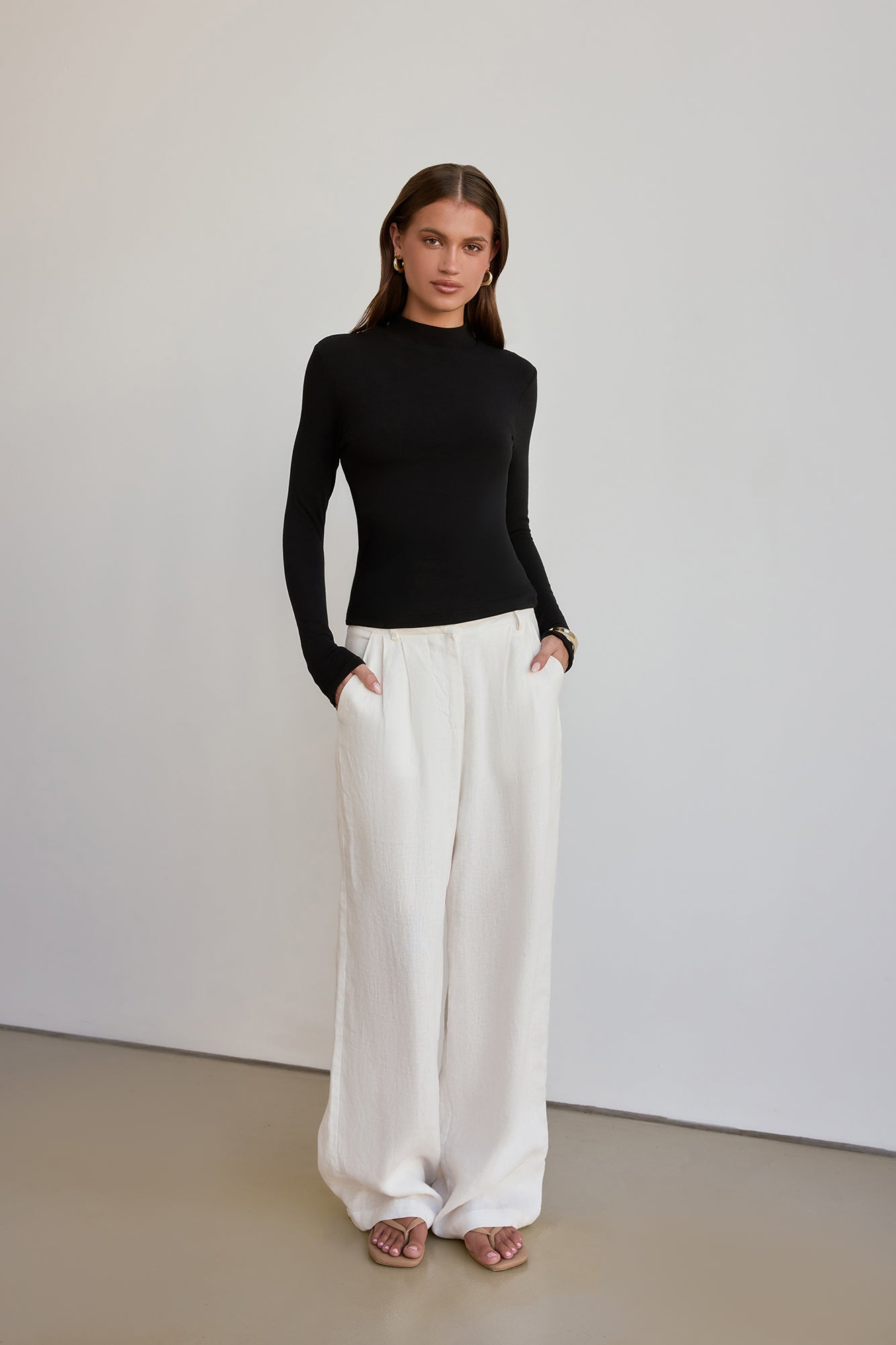 BASE Form Luxe Langarm-Stricktop