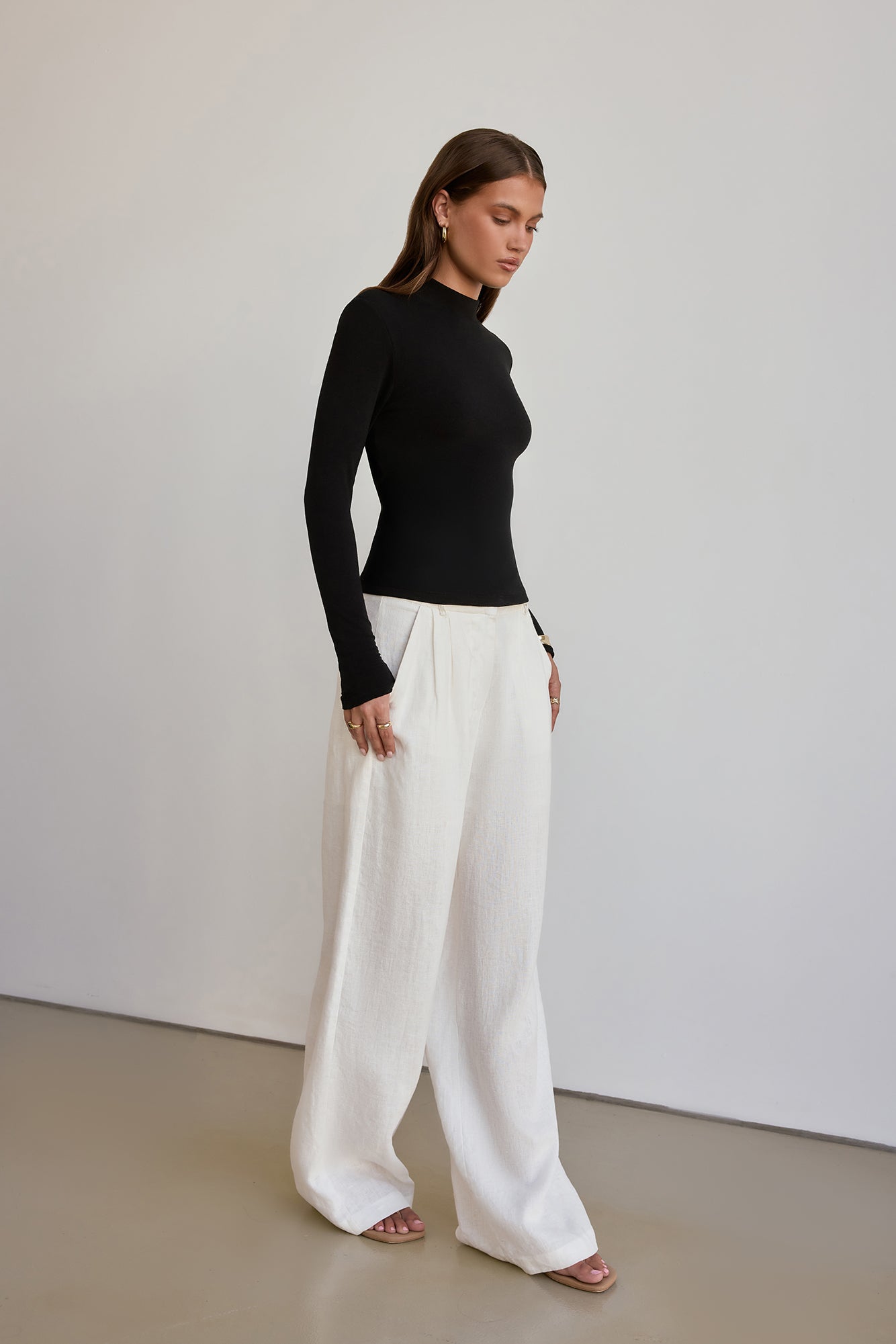 BASE Form Luxe Langarm-Stricktop