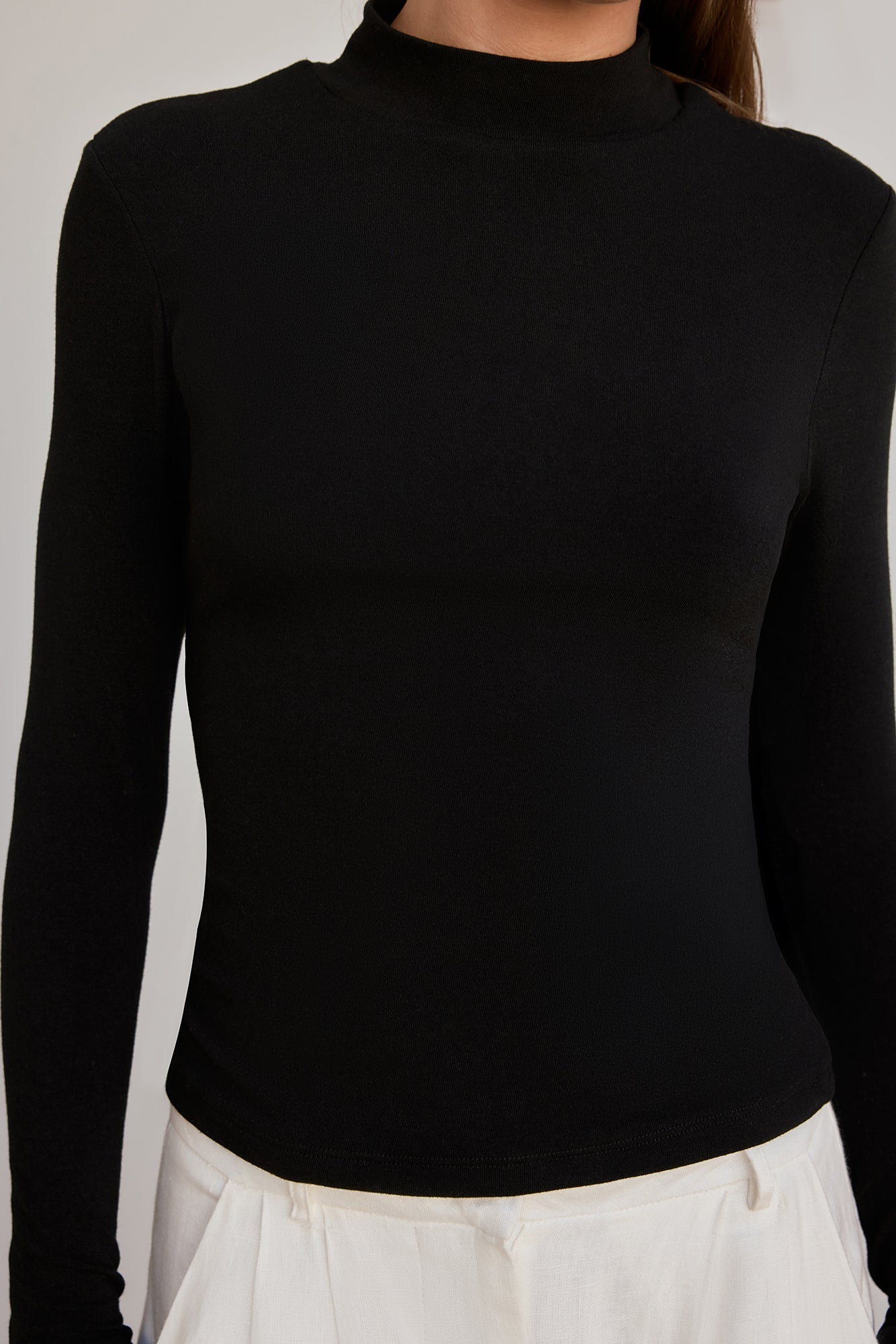 BASE Form Luxe Langarm-Stricktop