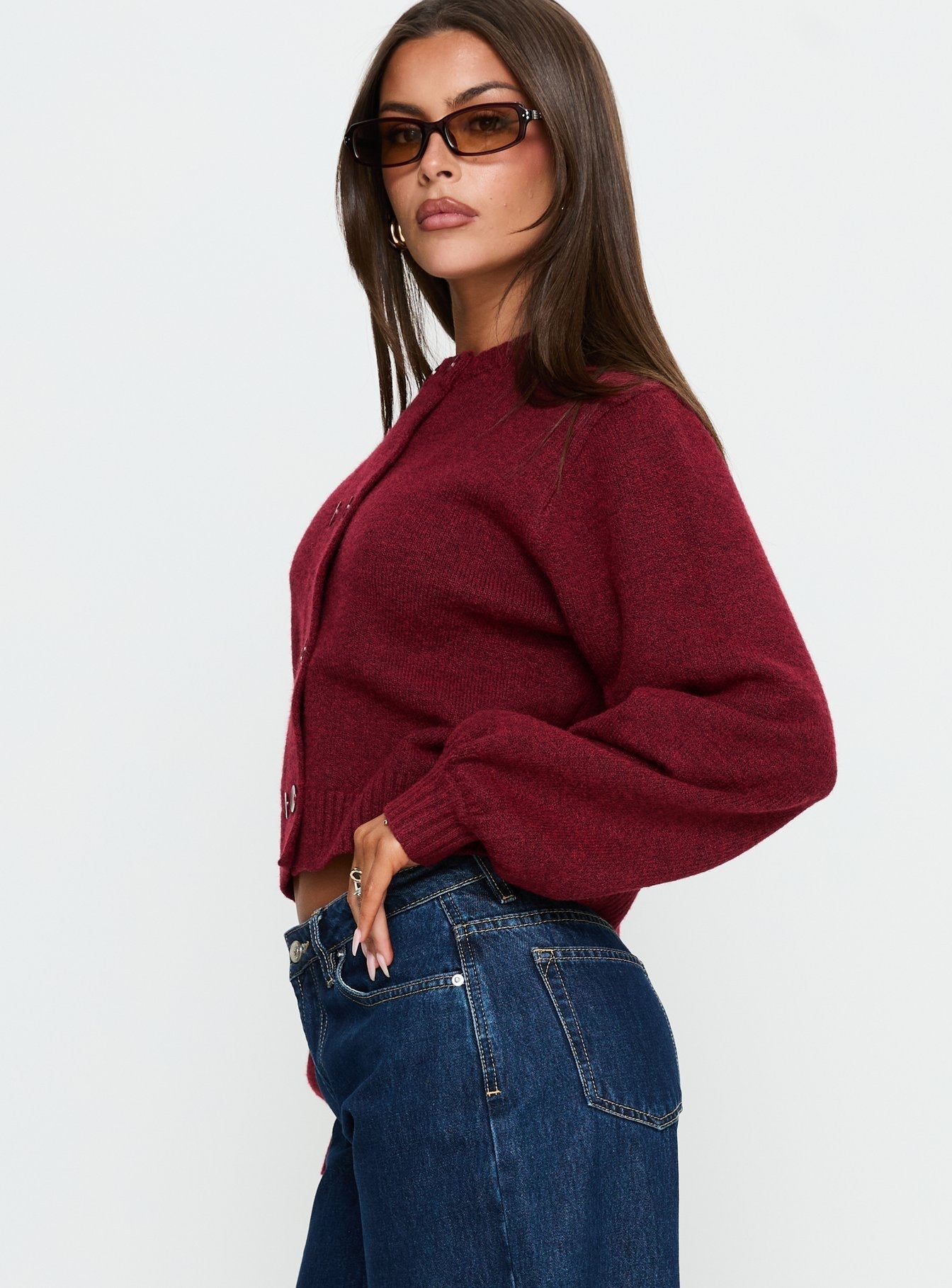 Strickjacke Kammi mit Knopfleiste
