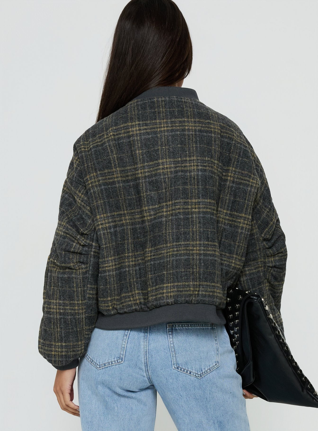 Herbst Steppjacke Stick Season mit Karomuster
