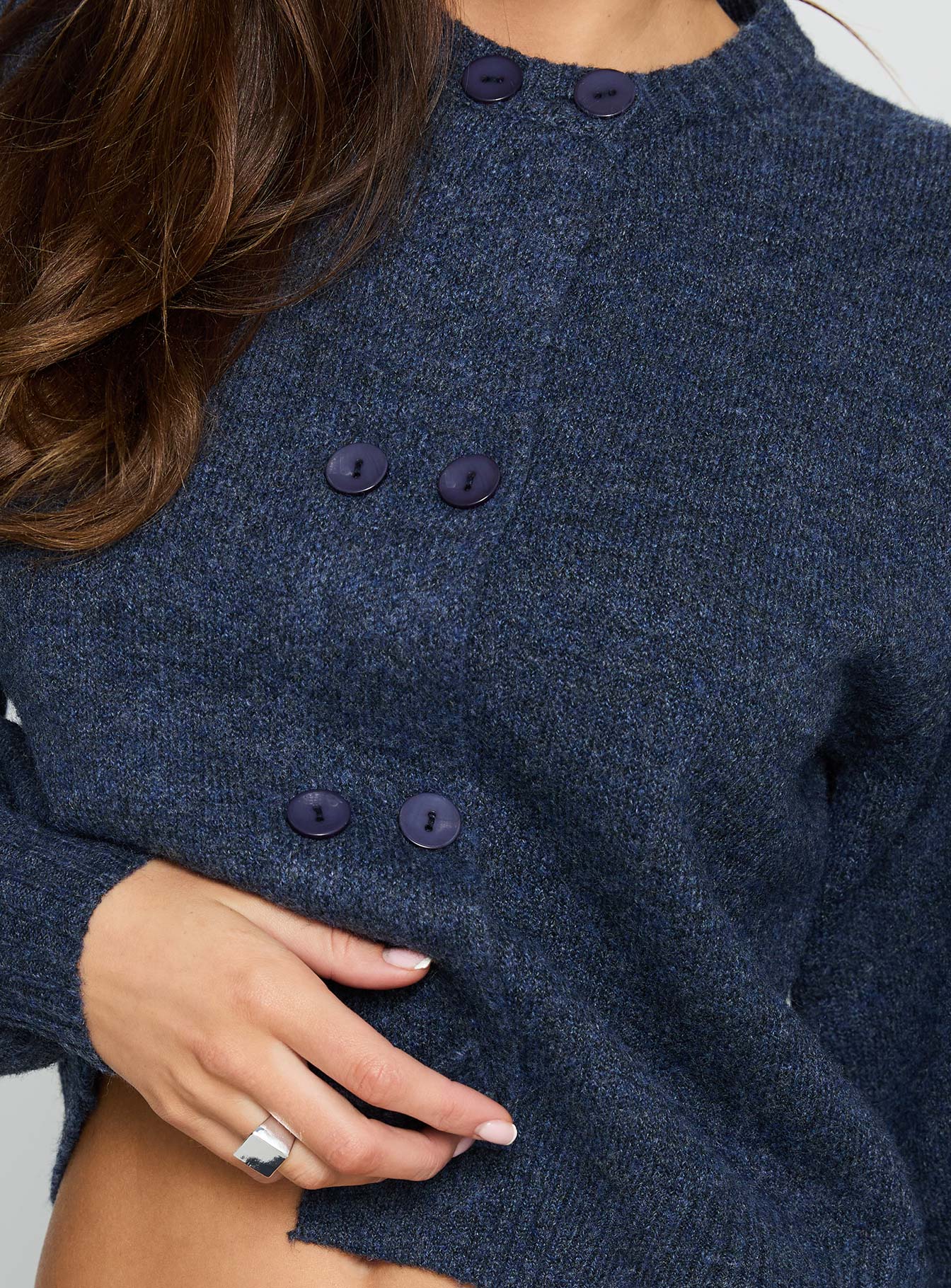 Strickjacke Kammi mit Knopfleiste
