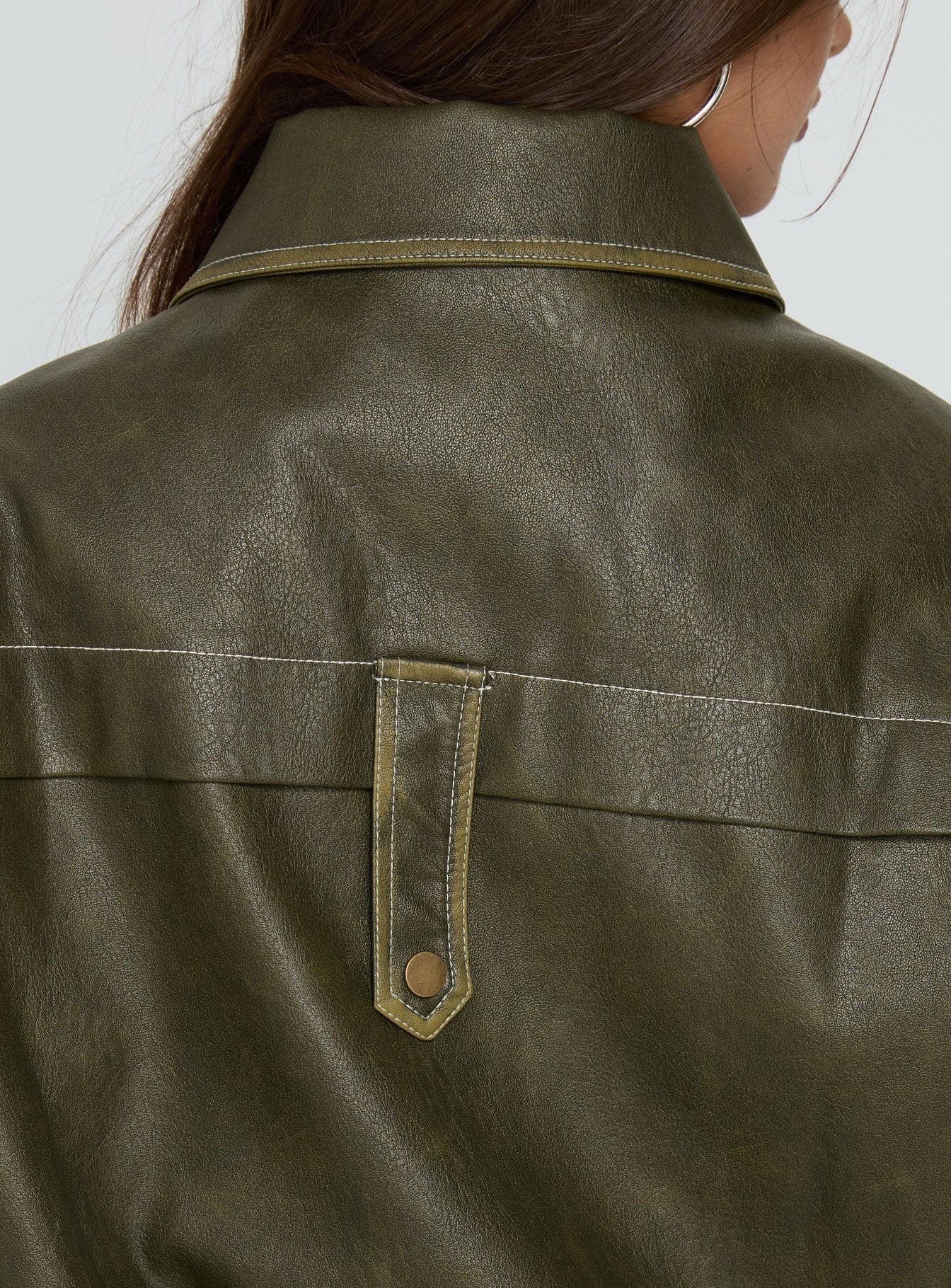Bomberjacke Jaxton in Lederoptik