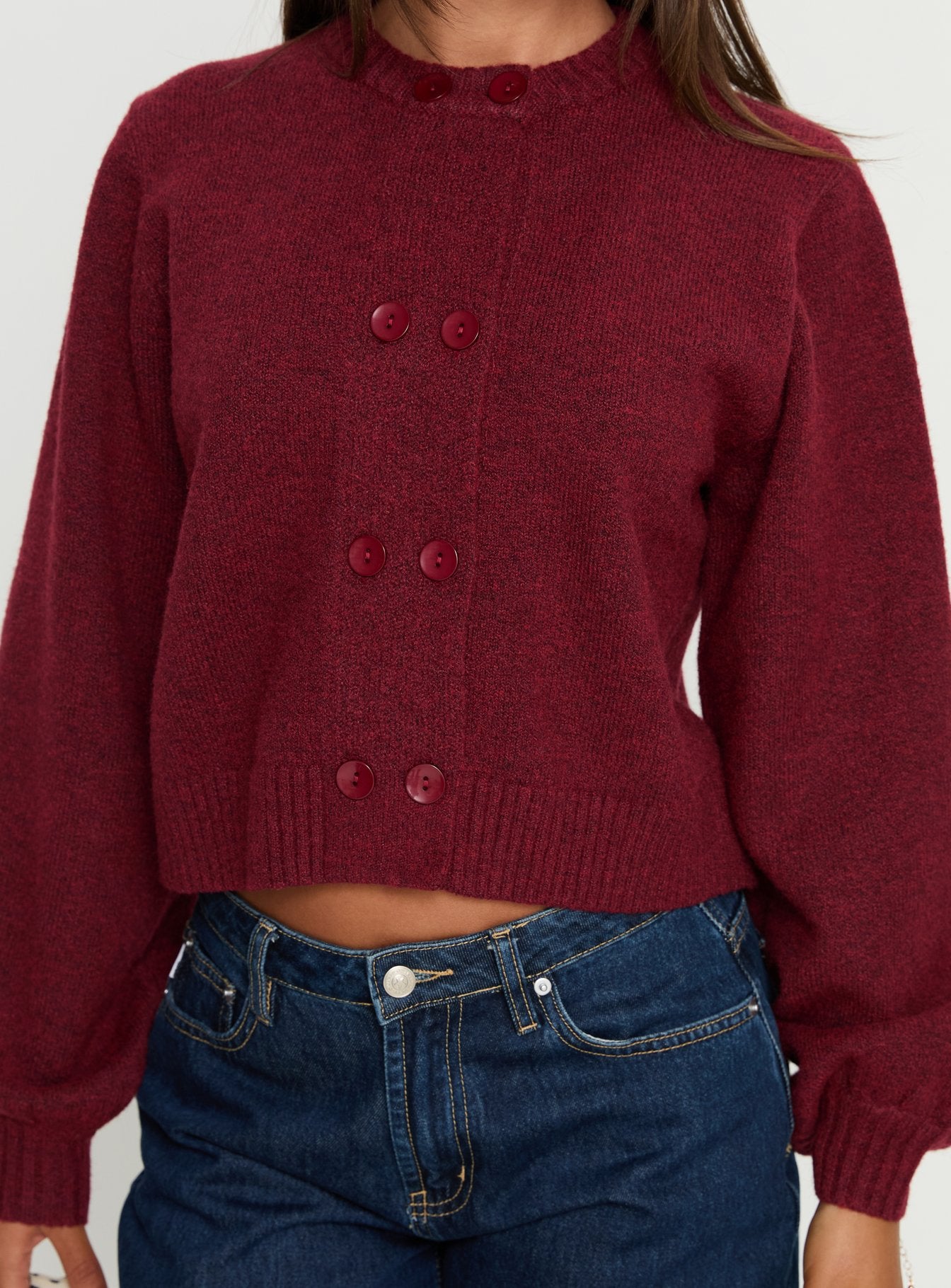 Strickjacke Kammi mit Knopfleiste