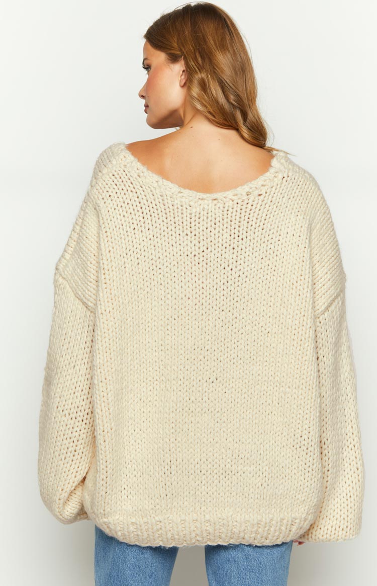Off-Shoulder Strickpullover Finley
