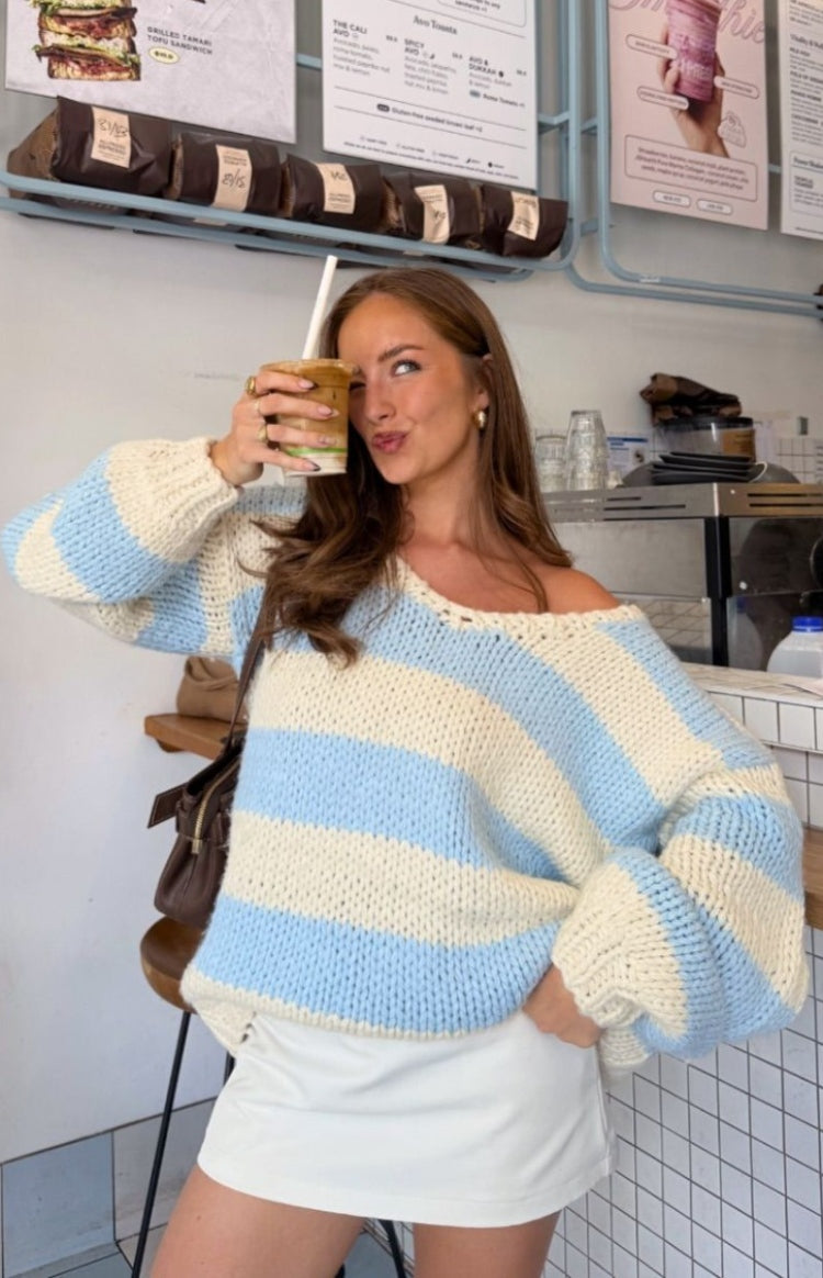 Off-Shoulder Strickpullover Finley