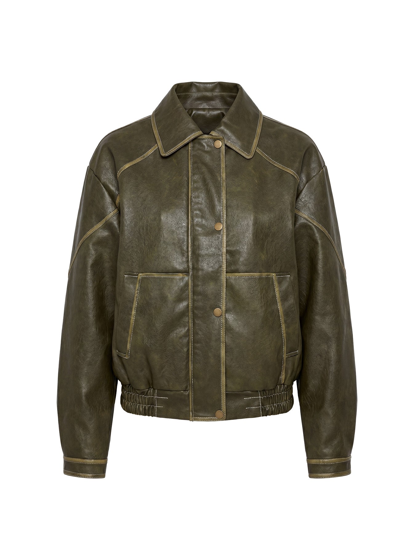 Bomberjacke Jaxton in Lederoptik