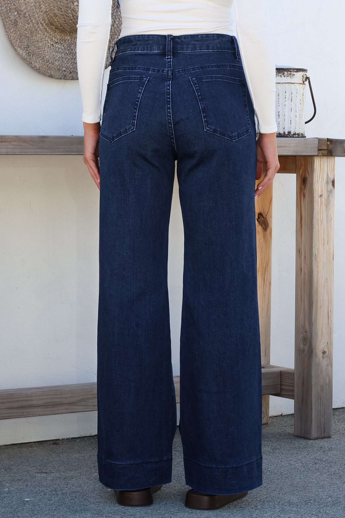 Jeans mit weitem Bein