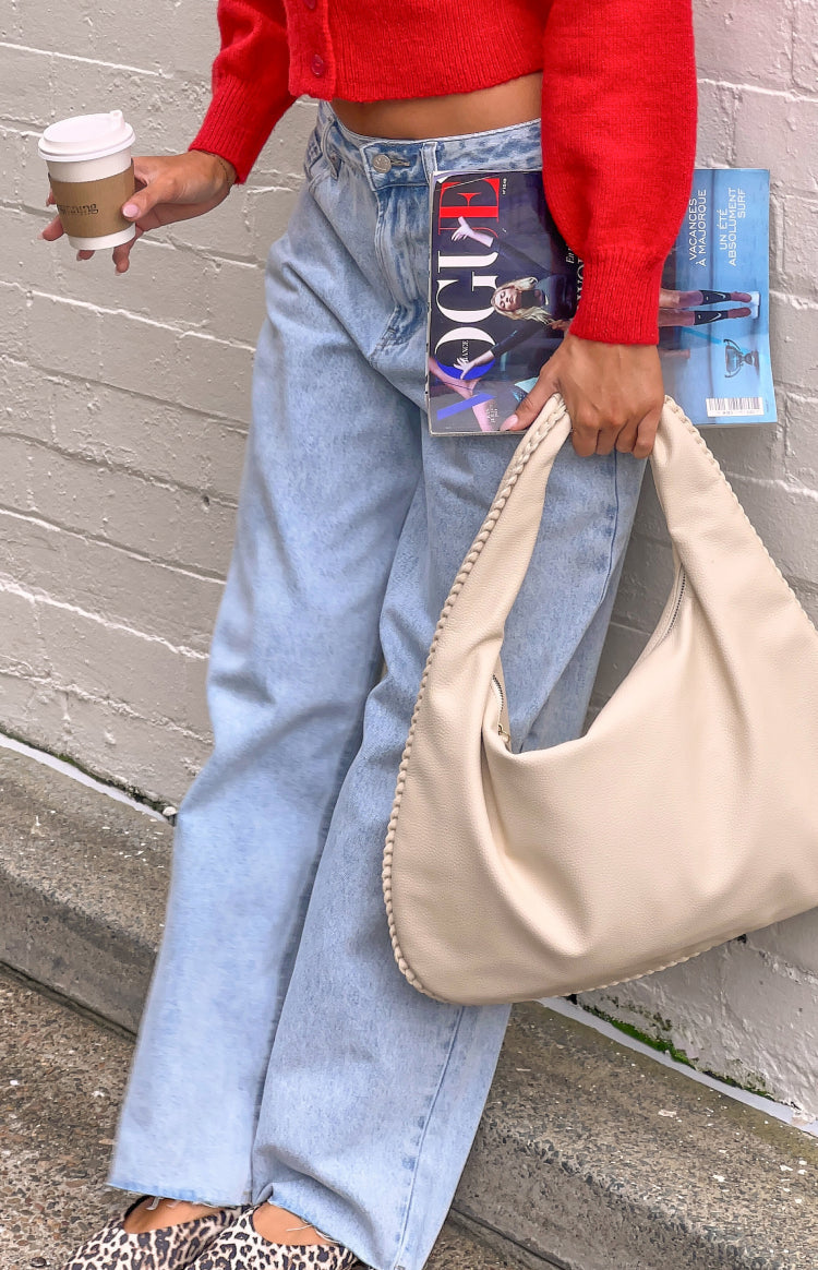 Wide-Leg Boyfriend Jeans