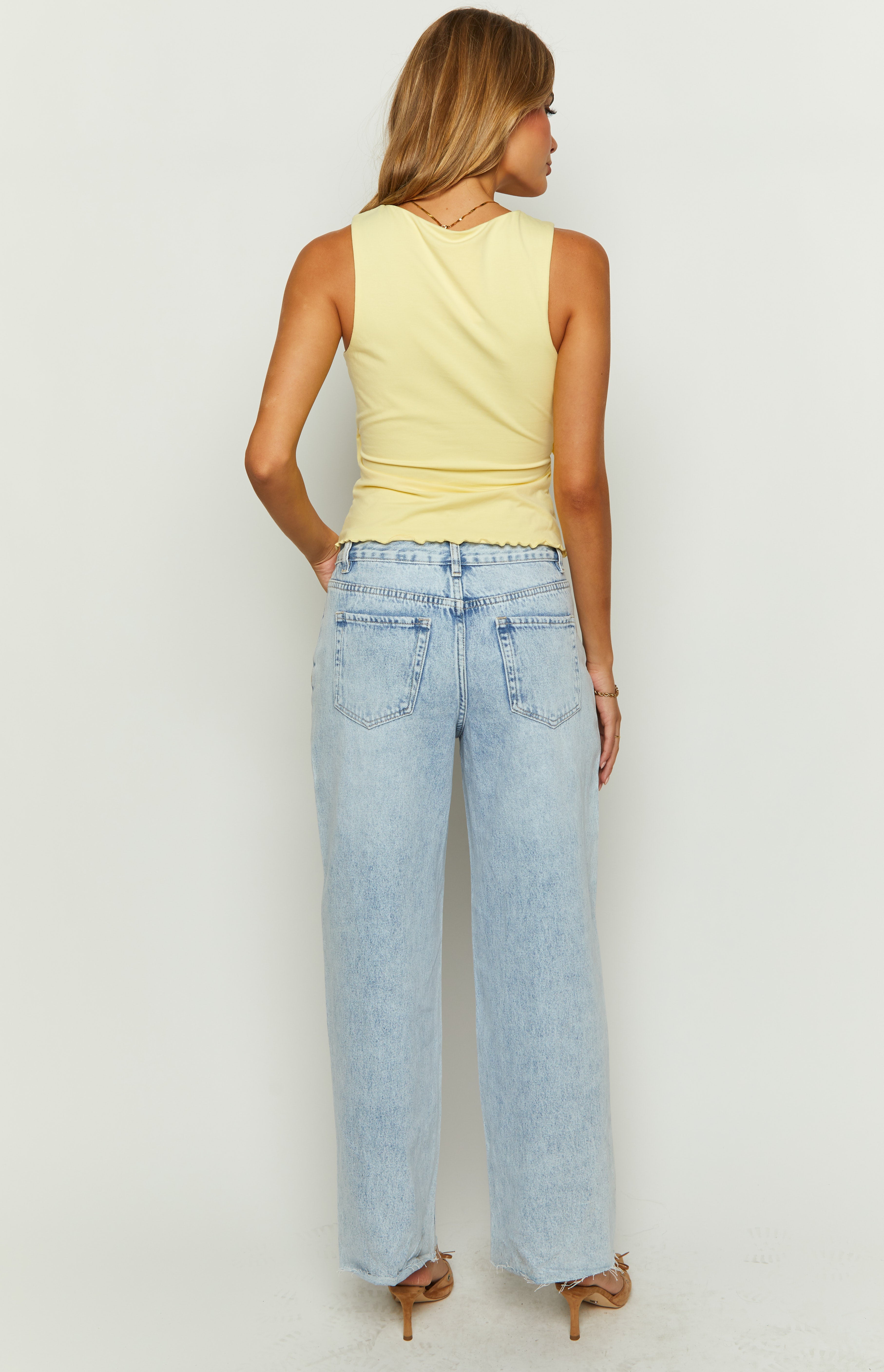 Wide-Leg Boyfriend Jeans
