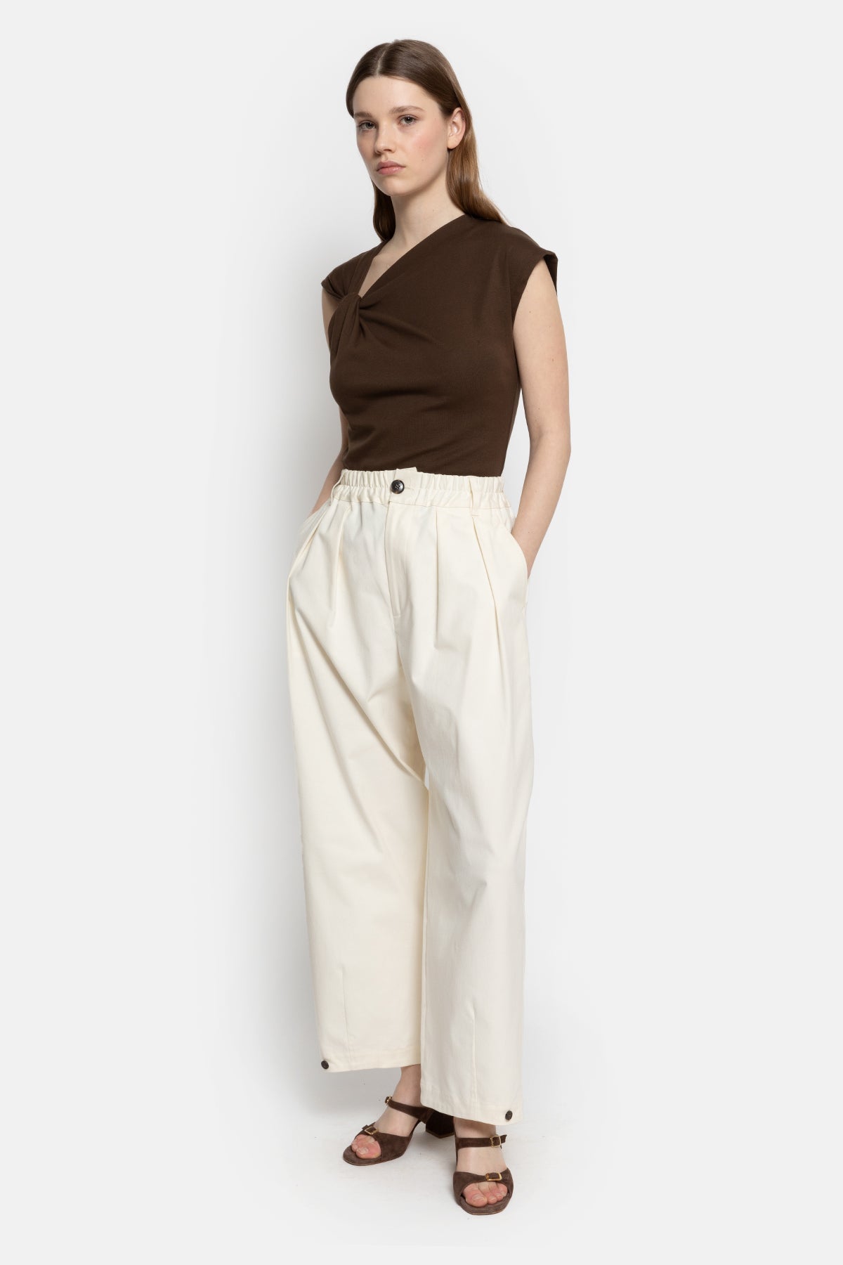 New York Hose mit weitem Bein
