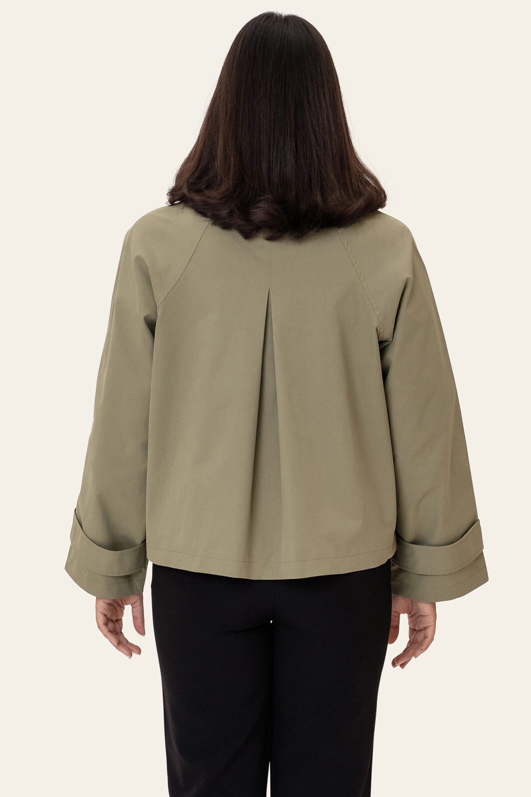 Trenchcoat Ava Kurz mit Hemdkragen