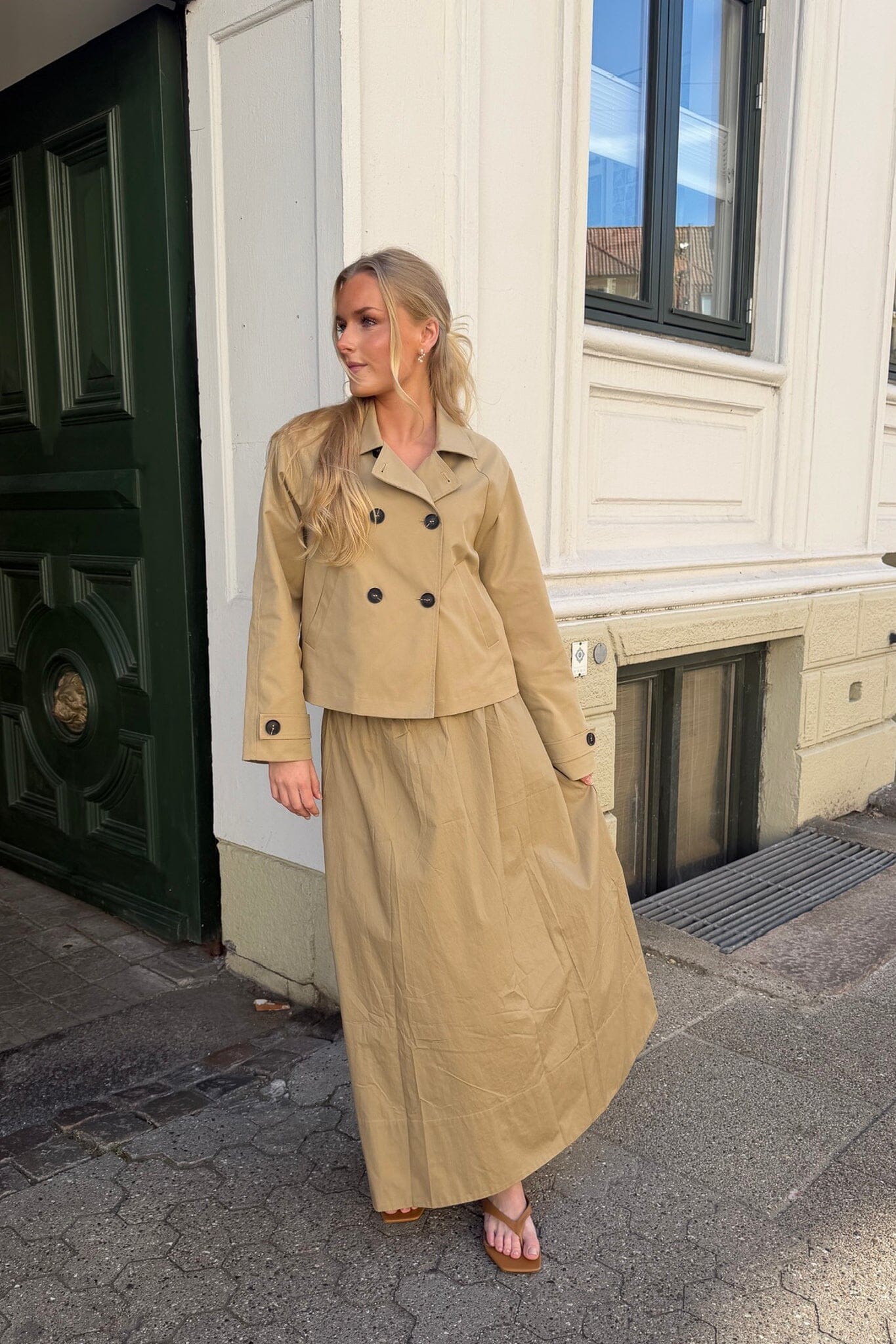 Trenchcoat Luna Kurz mit Doppelreiher