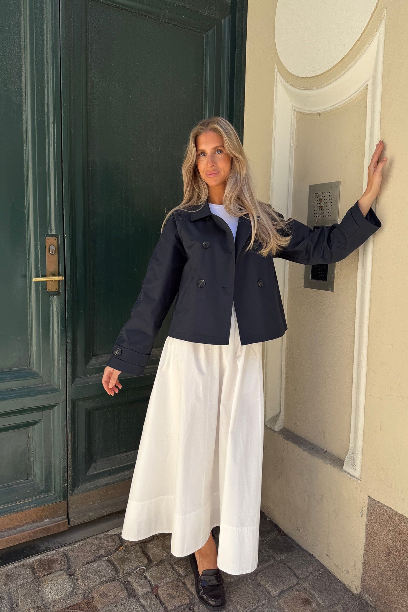 Trenchcoat Luna Kurz mit Doppelreiher