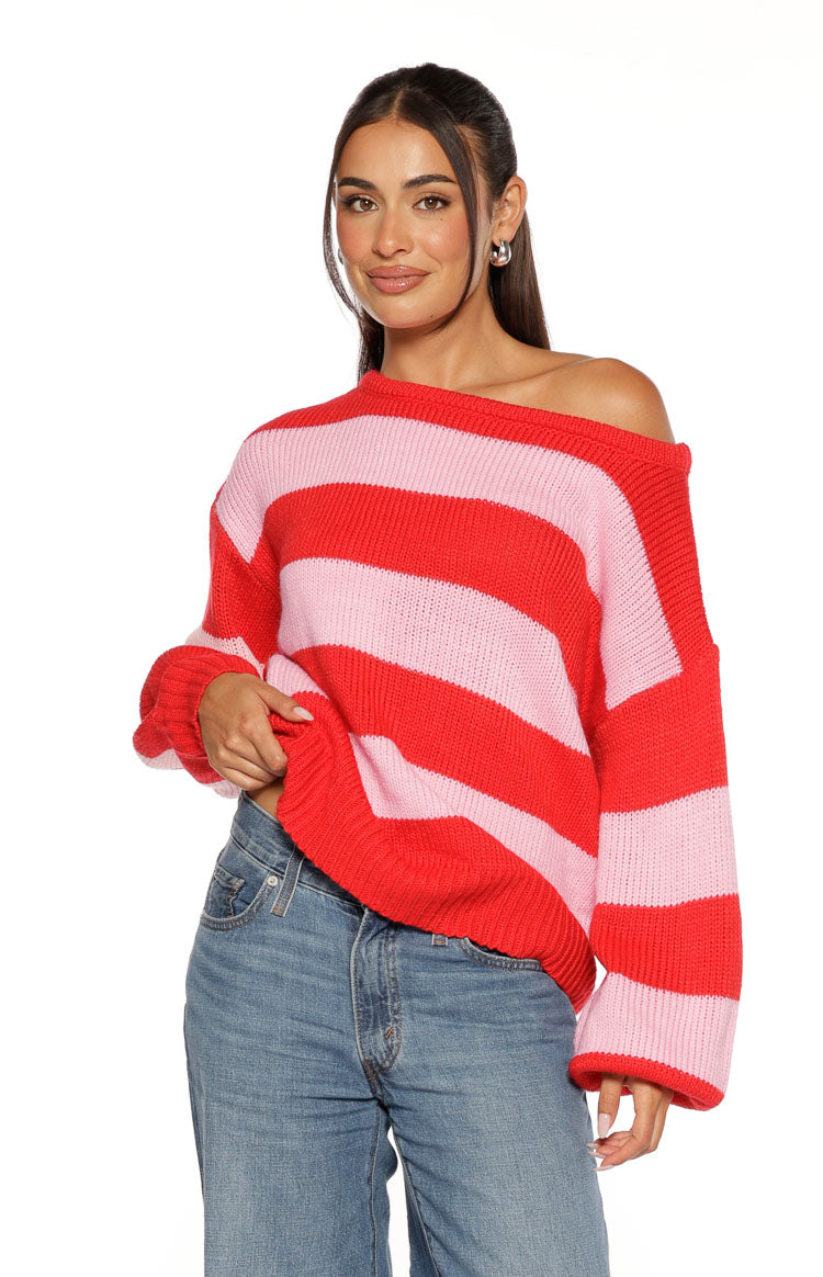 Off-Shoulder Strickpullover Finley