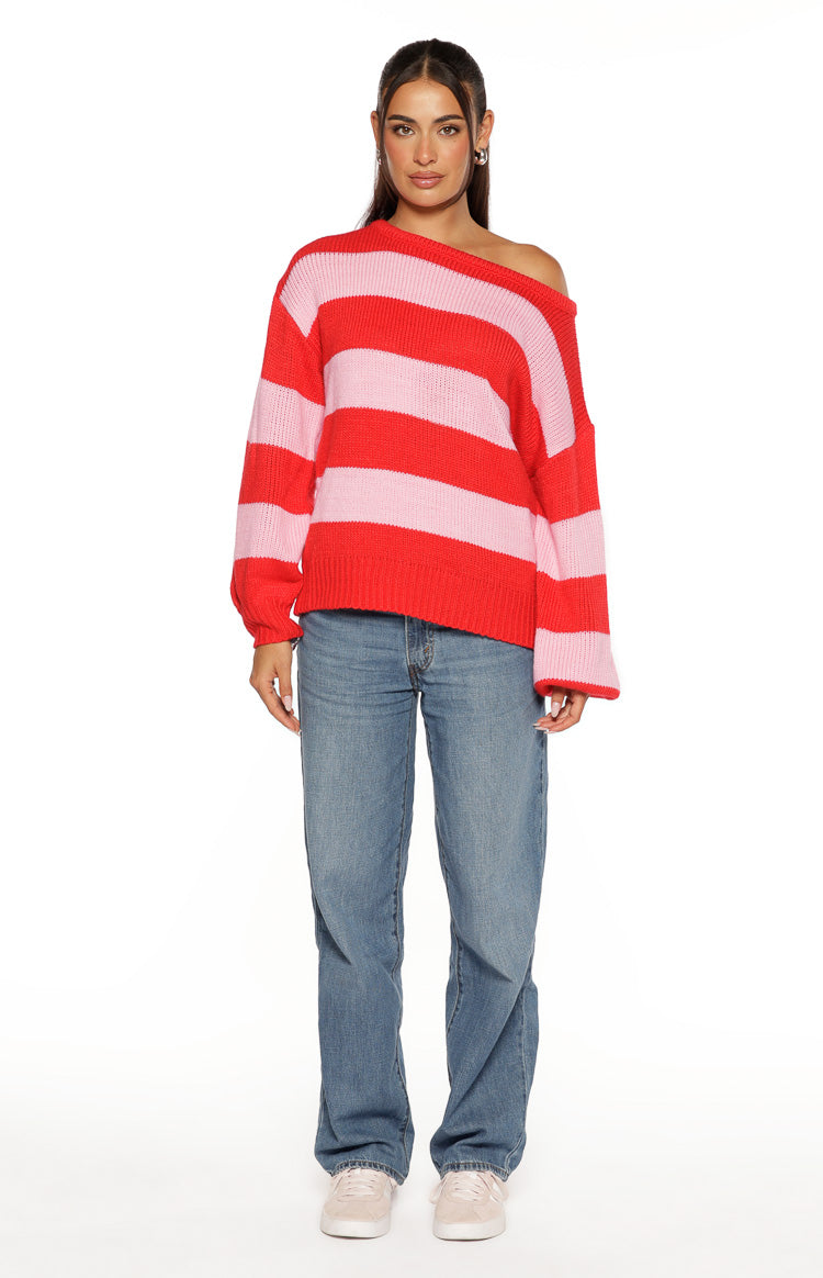 Off-Shoulder Strickpullover Finley