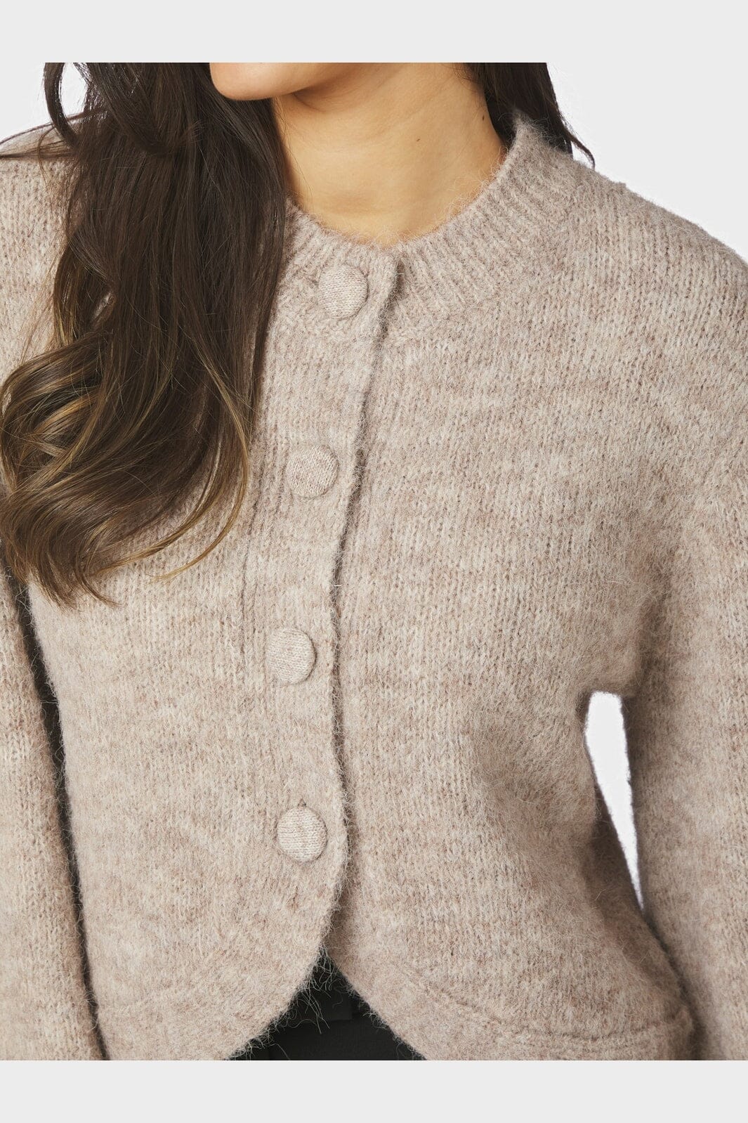 Strickjacke Gio Fluffy aus Woll-Mix