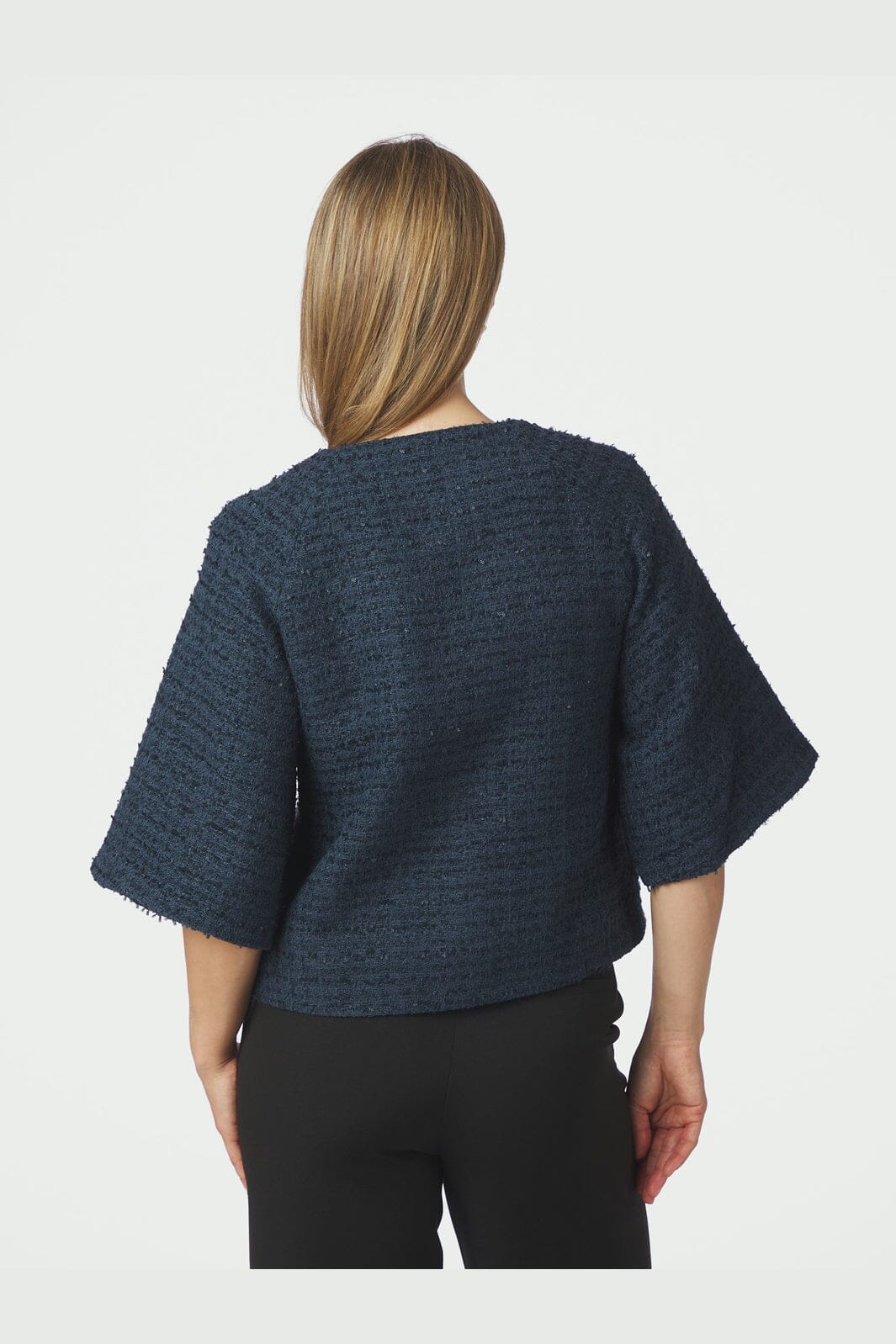 Bouclé-Jacke Rosella mit goldfarbenen Knöpfen