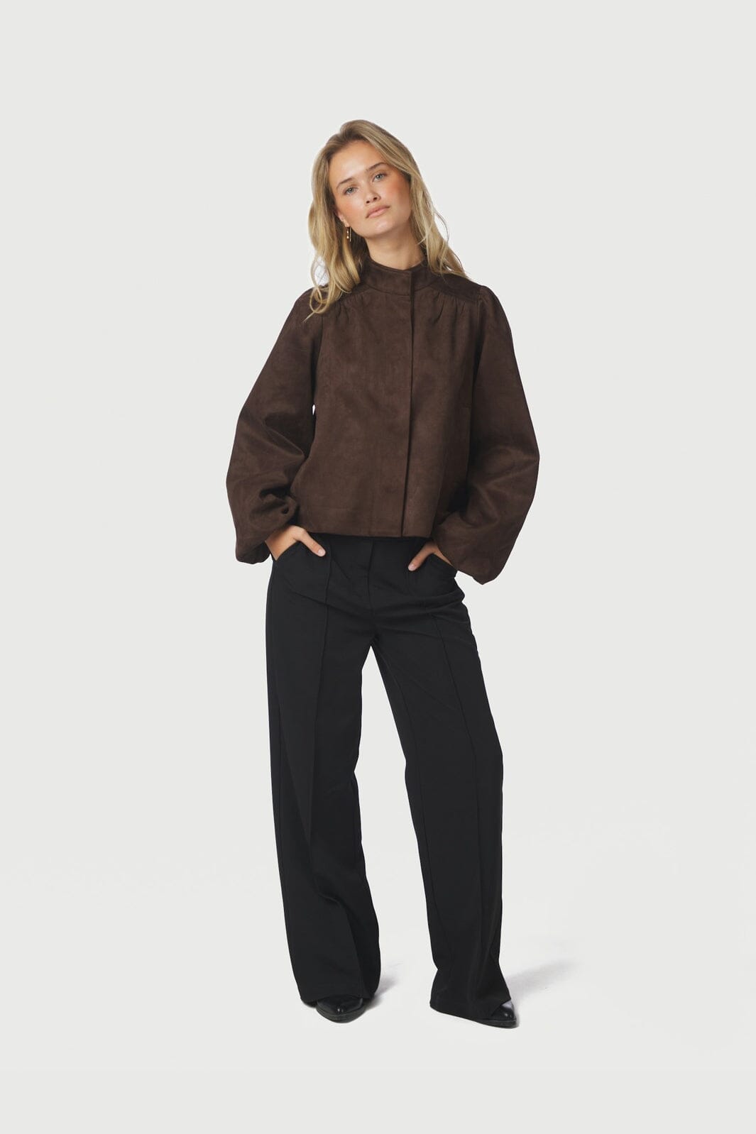 Jacke Tirsa in Veloursleder-Optik