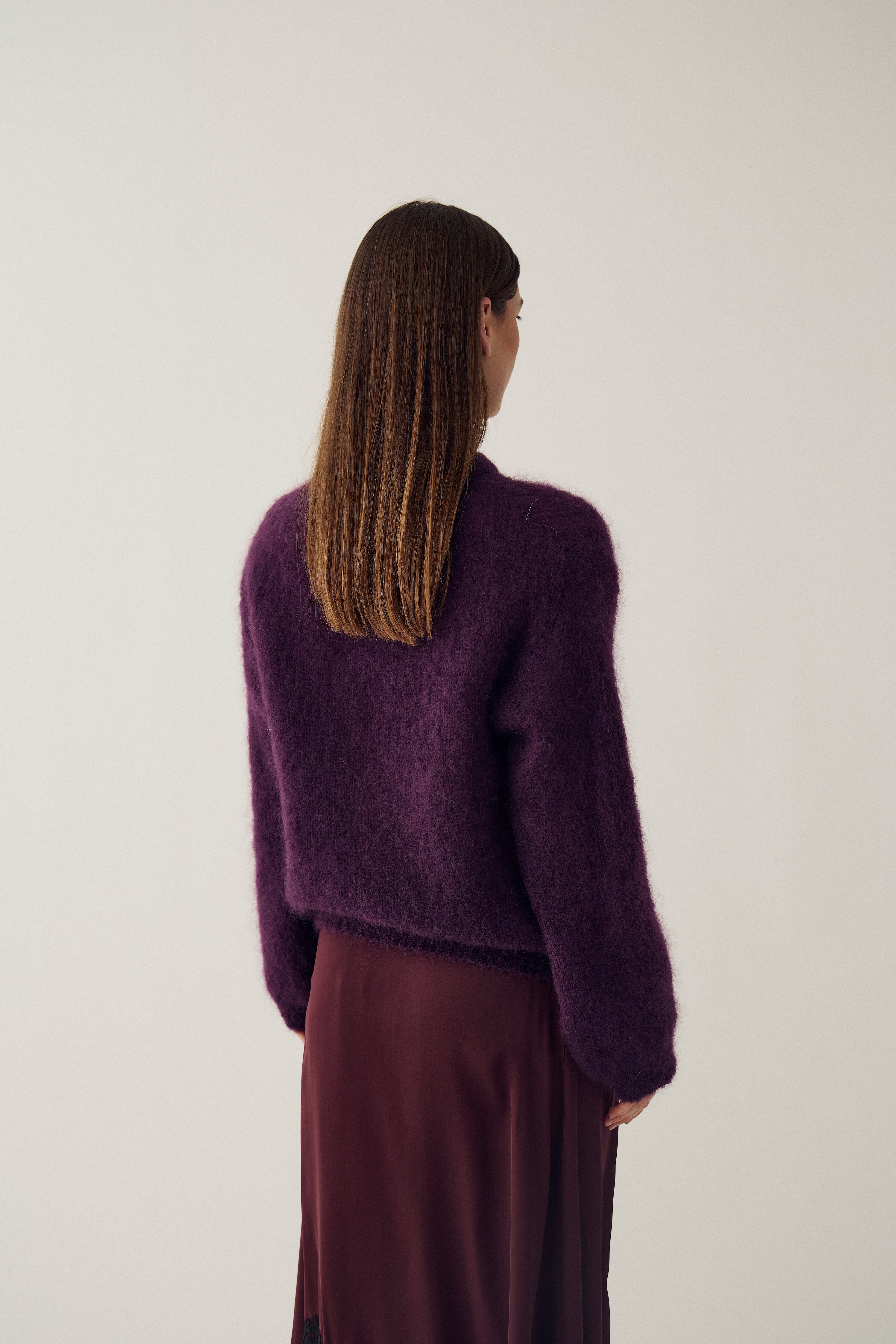 Strickjacke Kae mit Rundhalsausschnitt