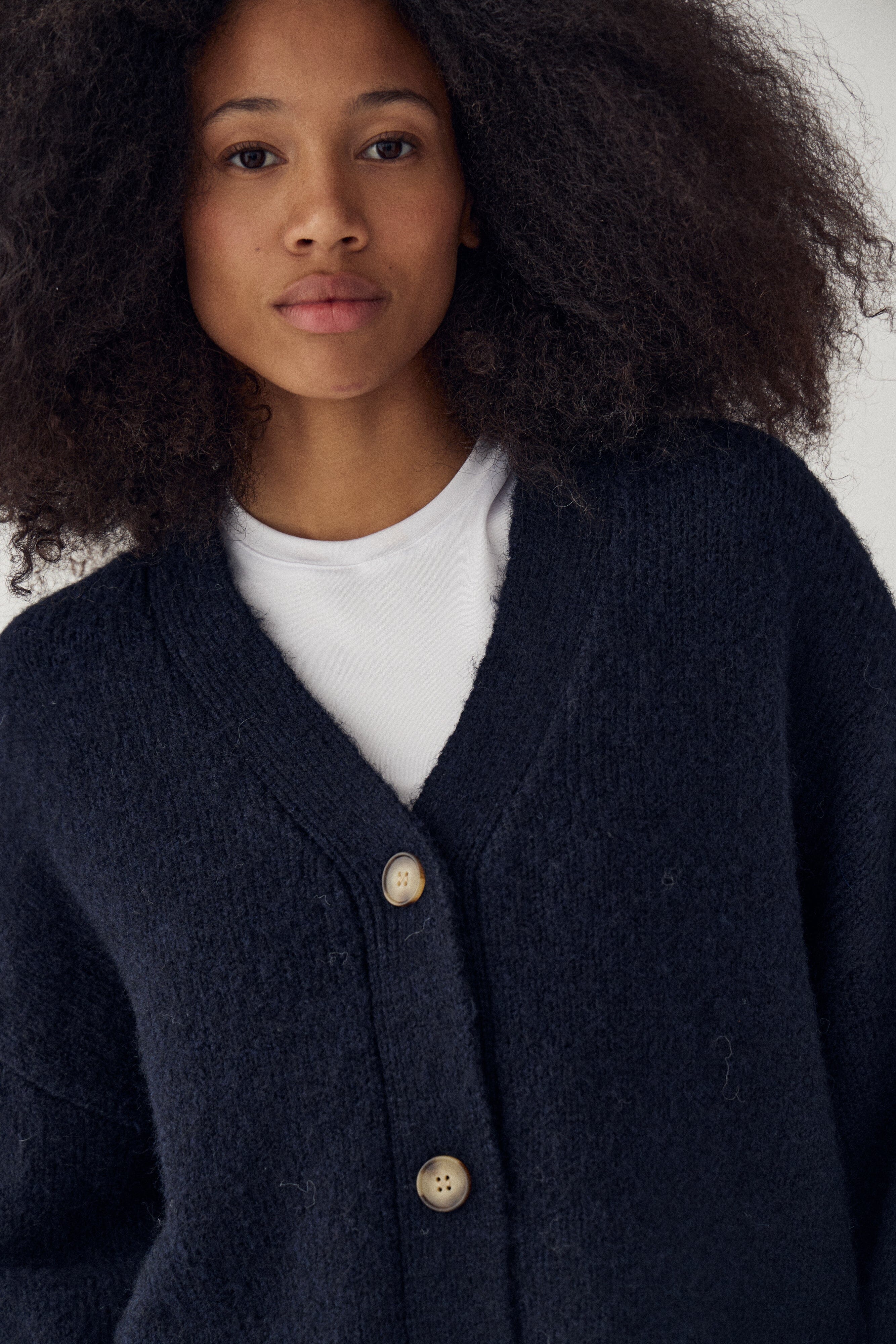 Strickjacke Gio Fluffy aus Woll-Mix