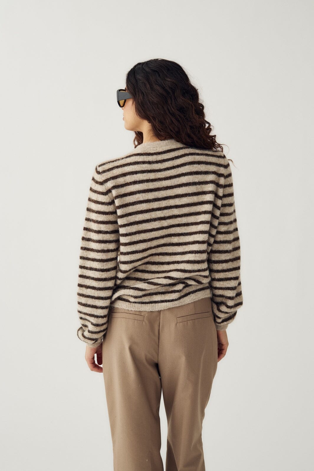 Strickjacke Mertice mit Streifen