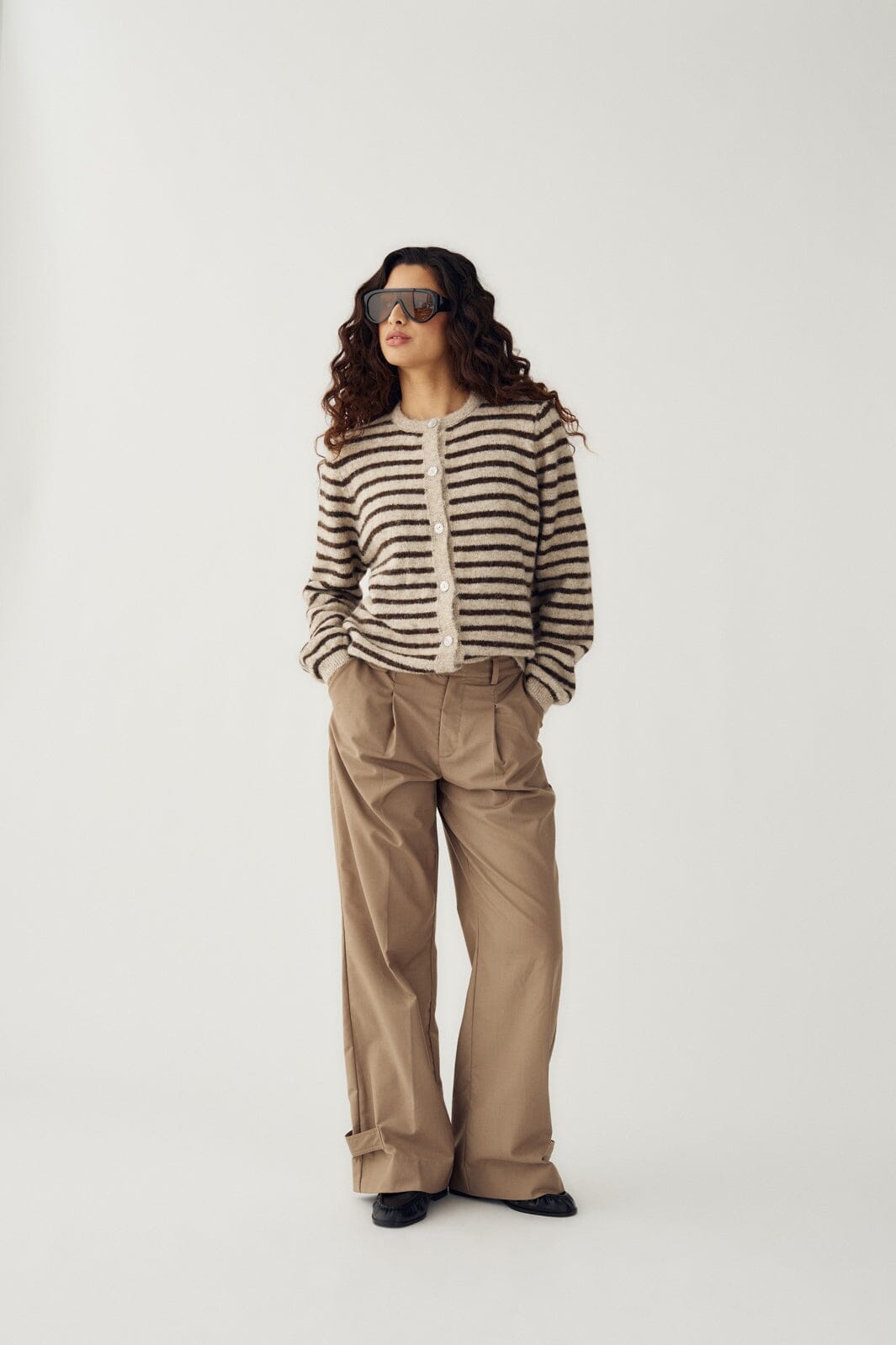Strickjacke Mertice mit Streifen
