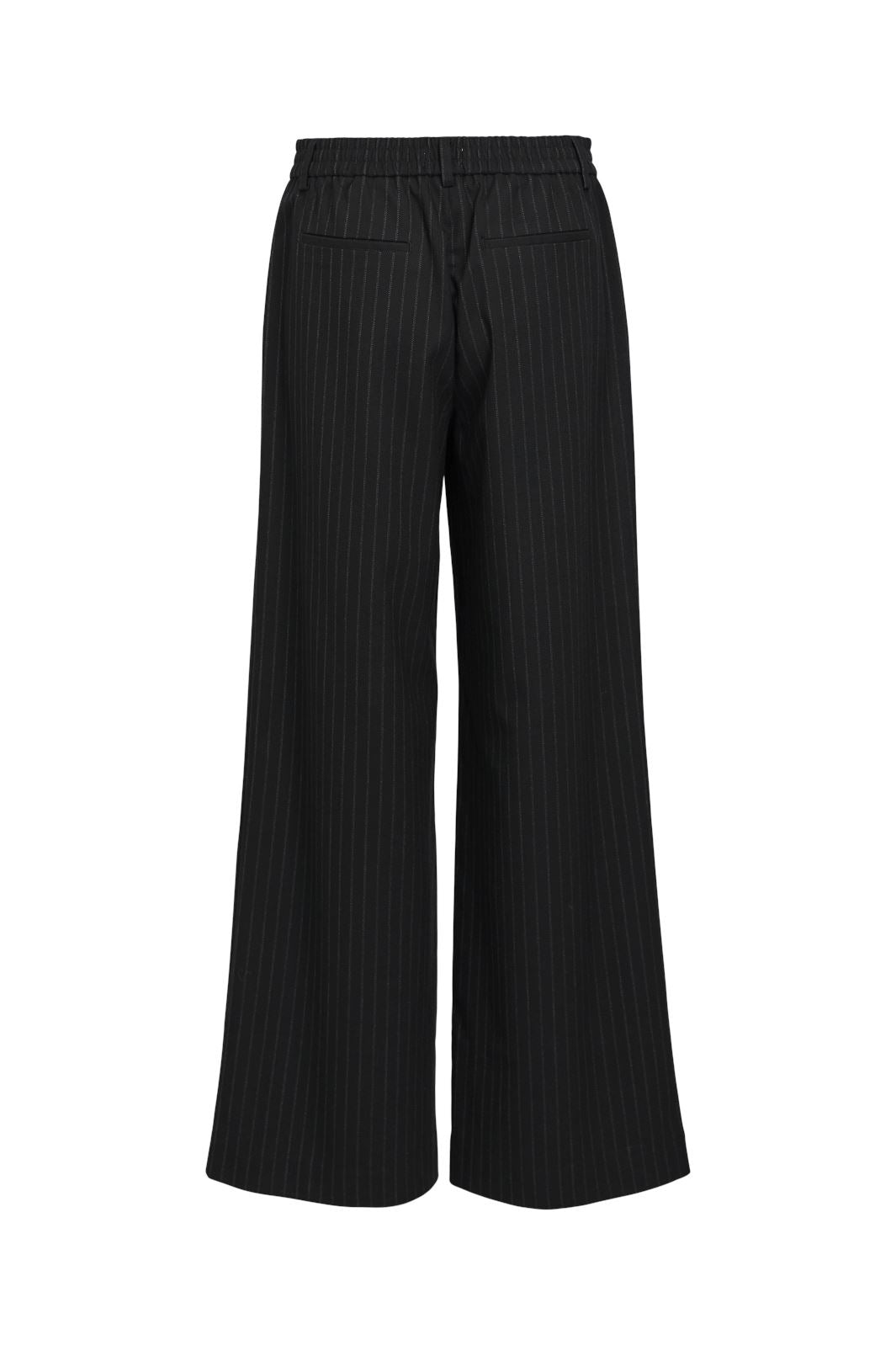 Stoffhose Lisa mit Nadelstreifen und weitem Bein