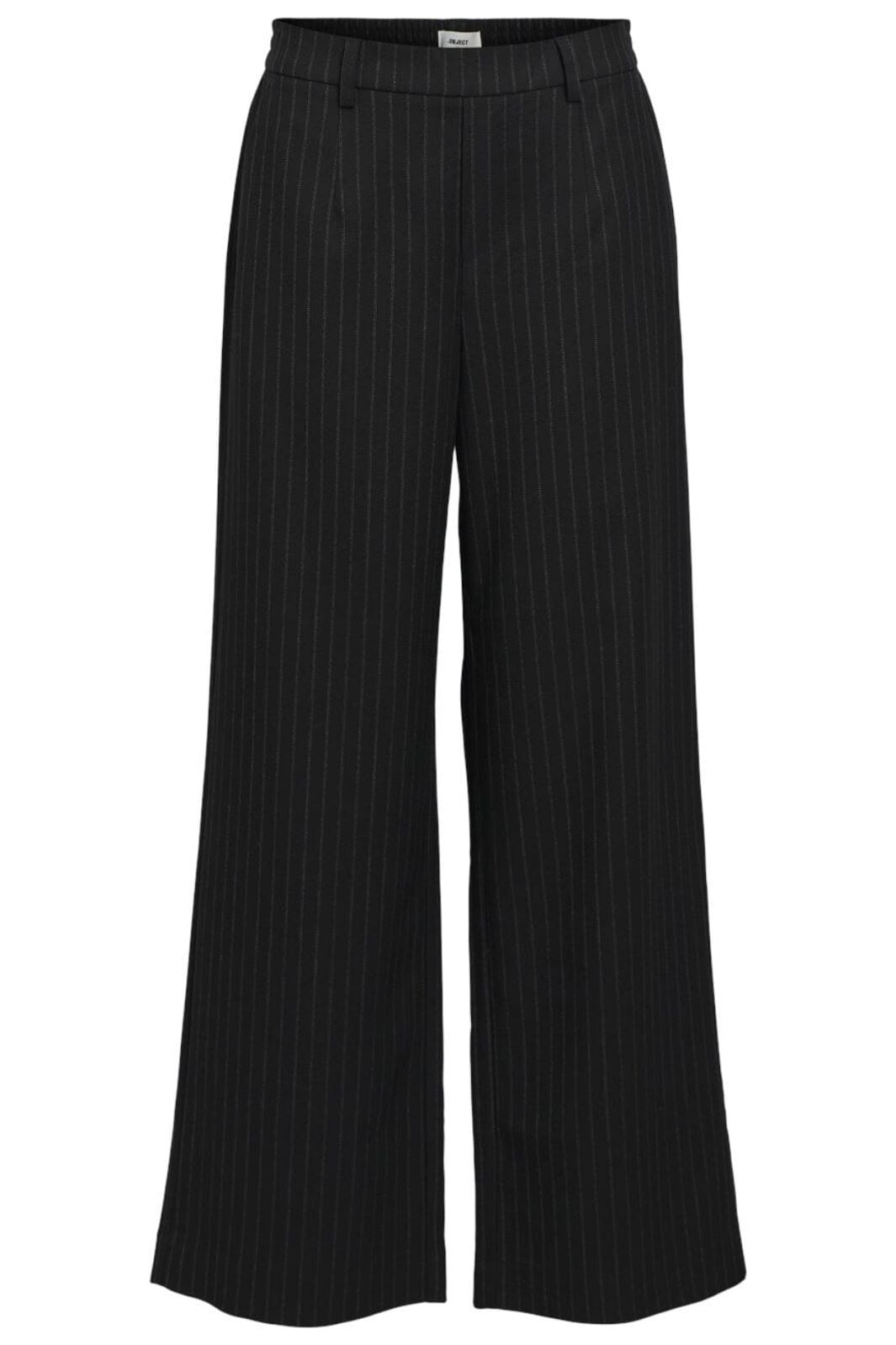 Stoffhose Lisa mit Nadelstreifen und weitem Bein