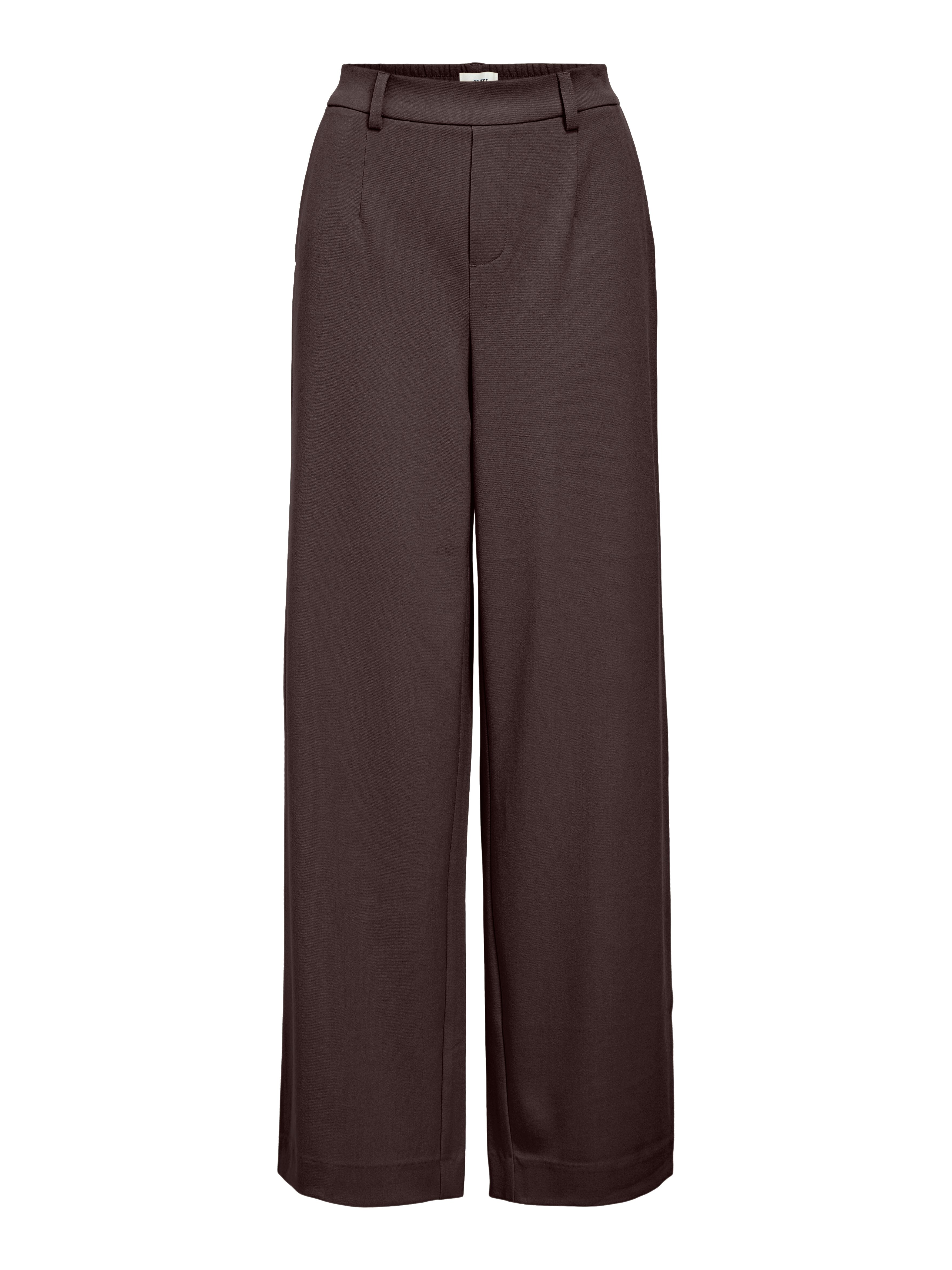 Stoffhose Lisa mit Nadelstreifen und weitem Bein
