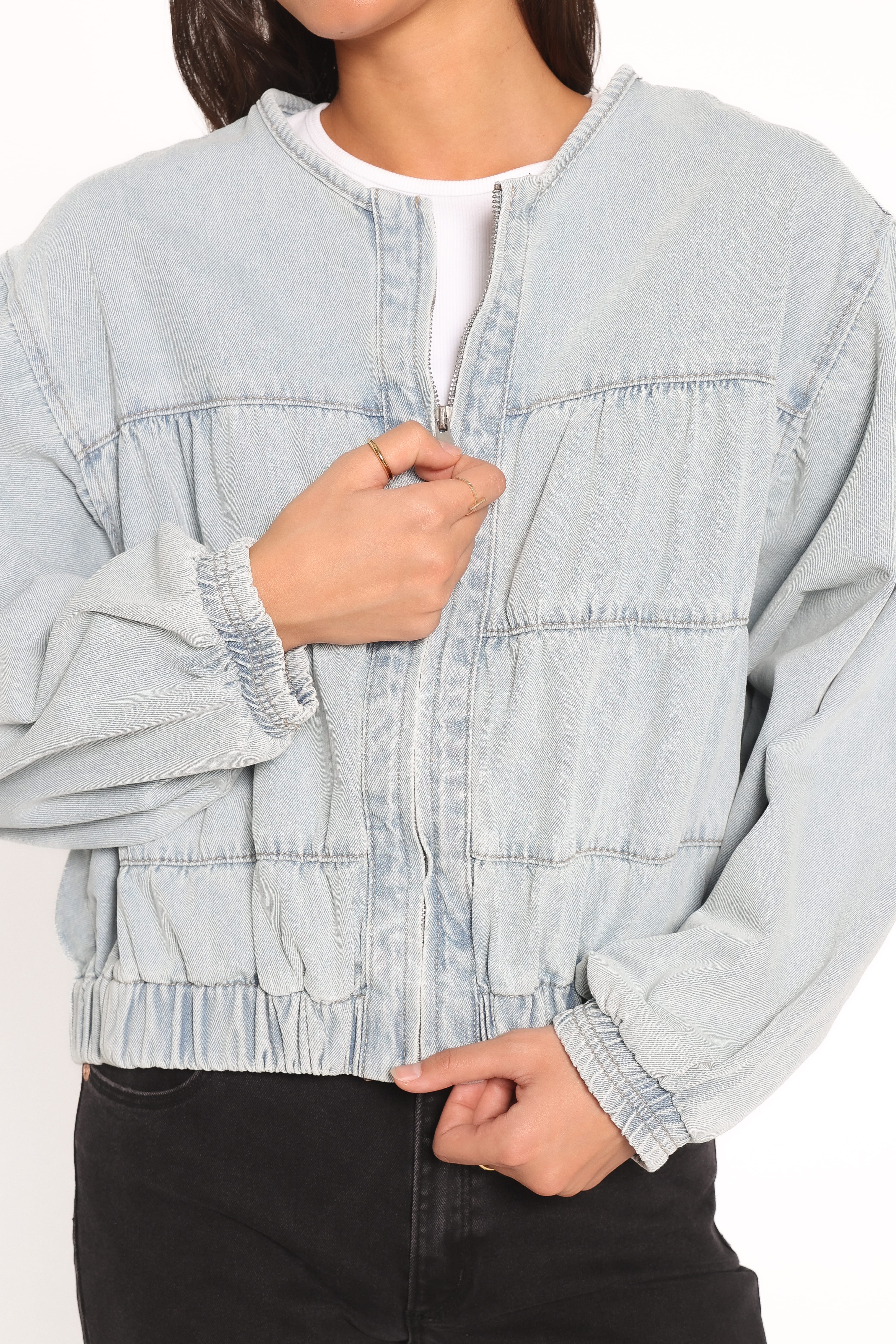 Jeans-Bomberjacke