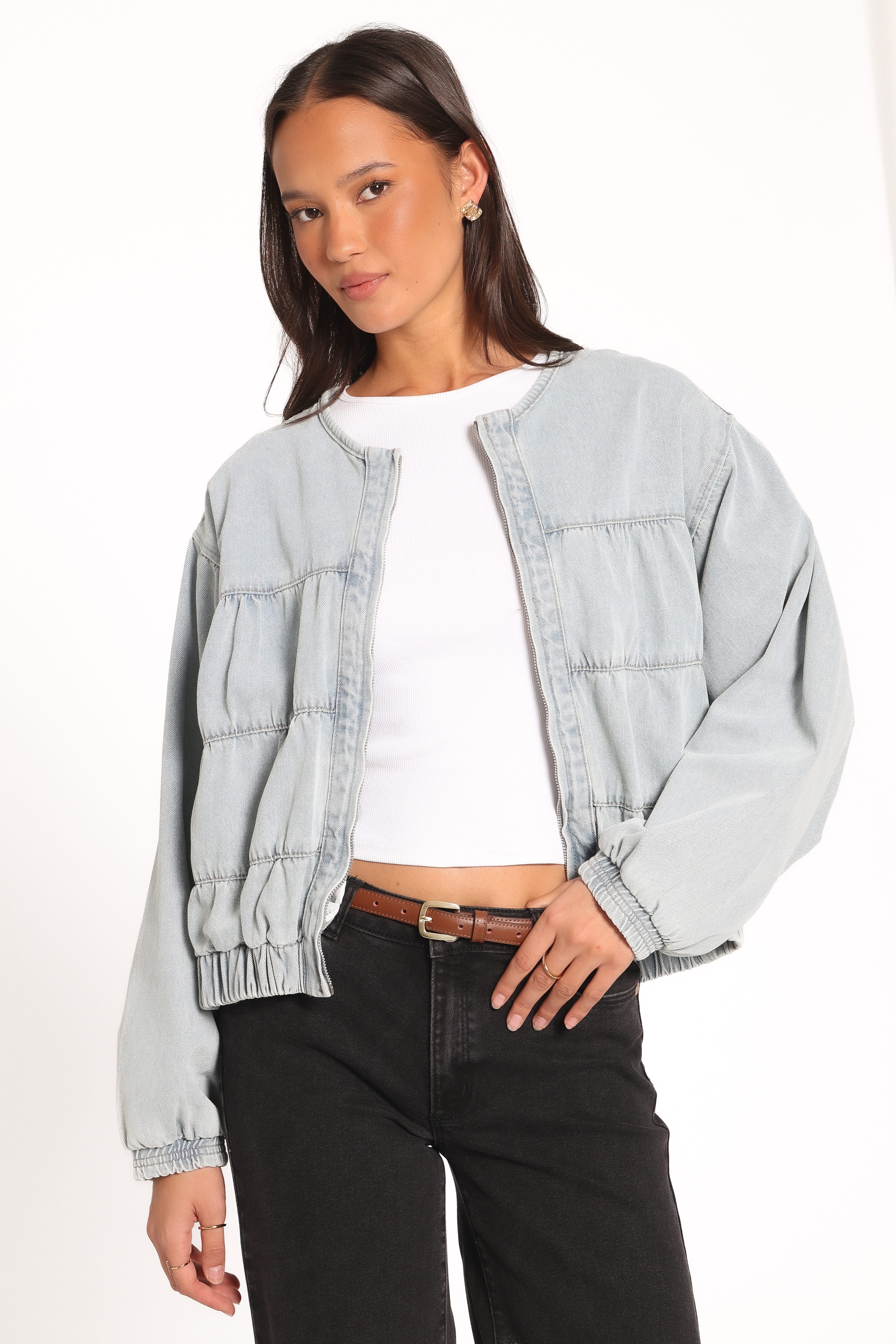 Jeans-Bomberjacke
